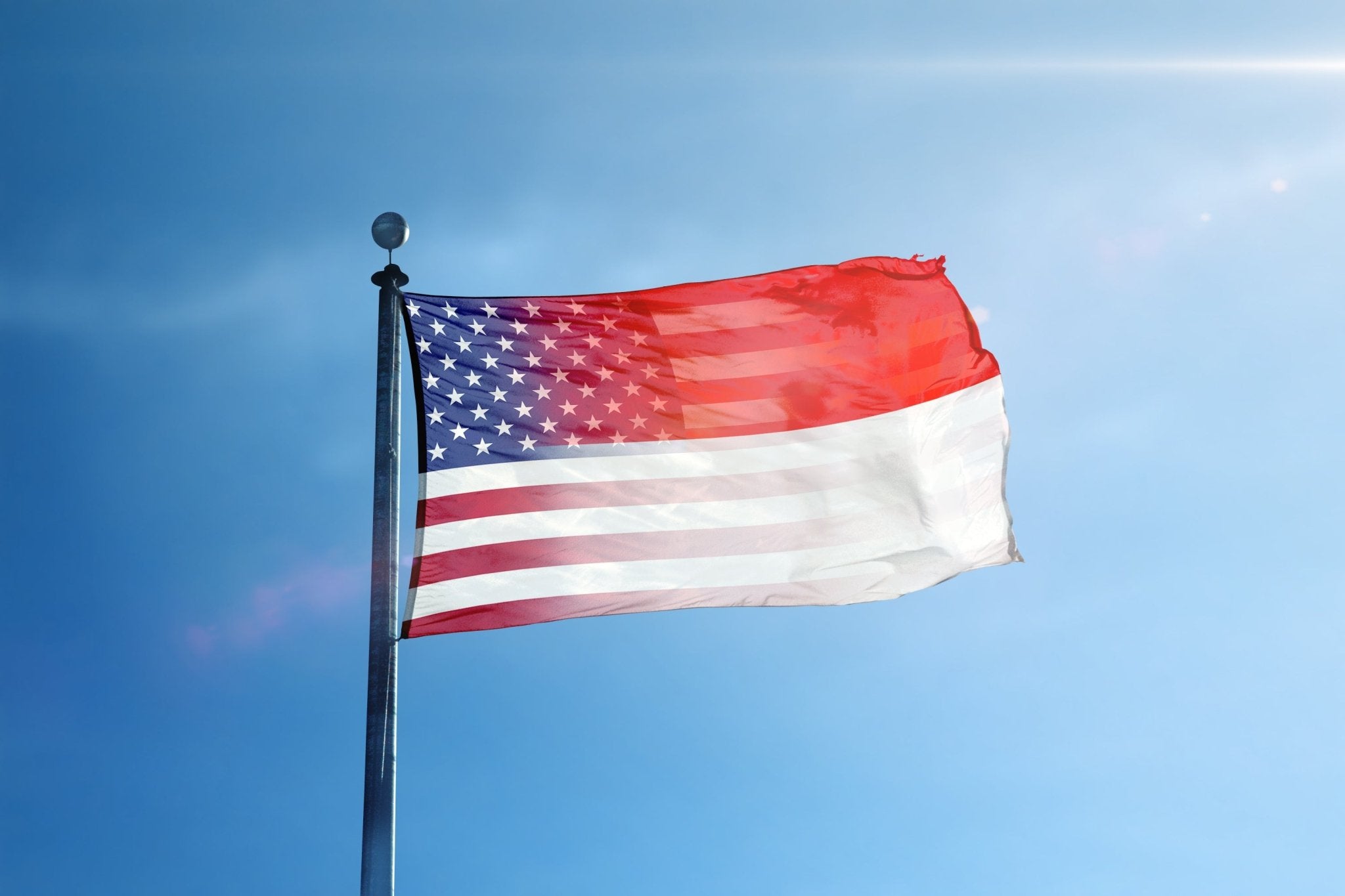 Indonesian American Hybrid Flag