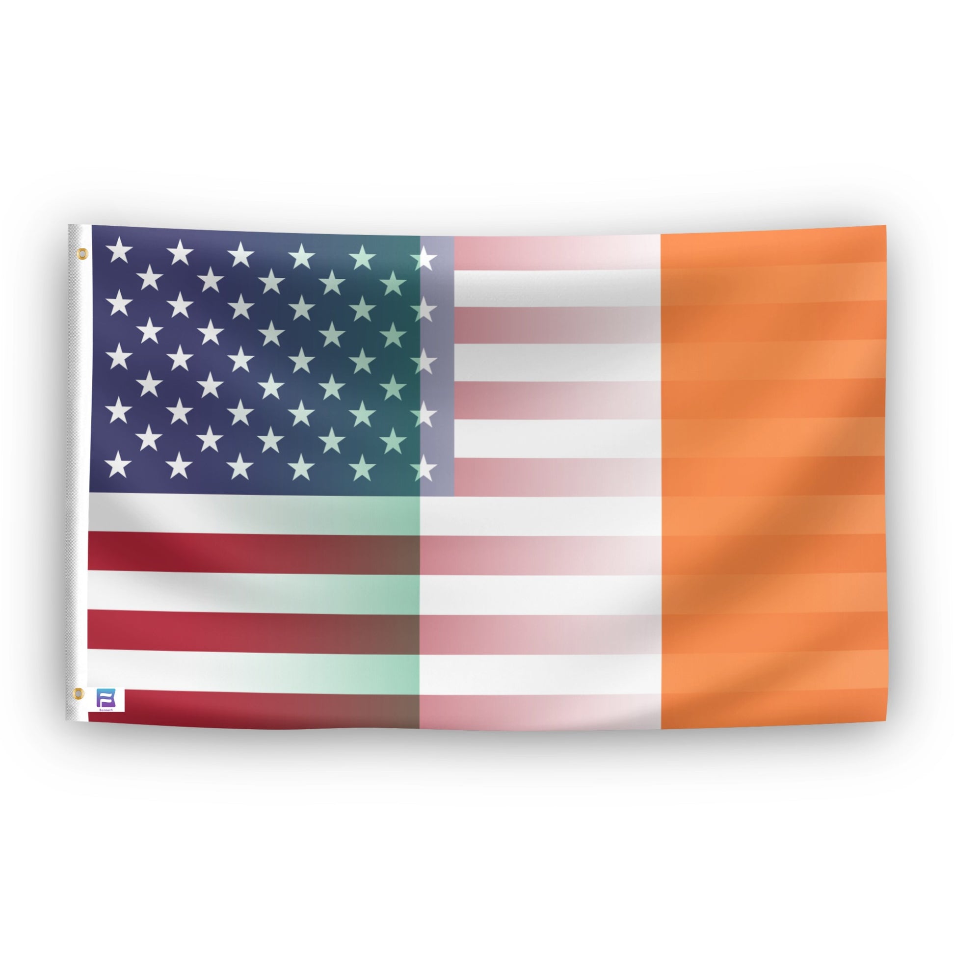 Irish American Hybrid Flag - Flags by Bannerfi
