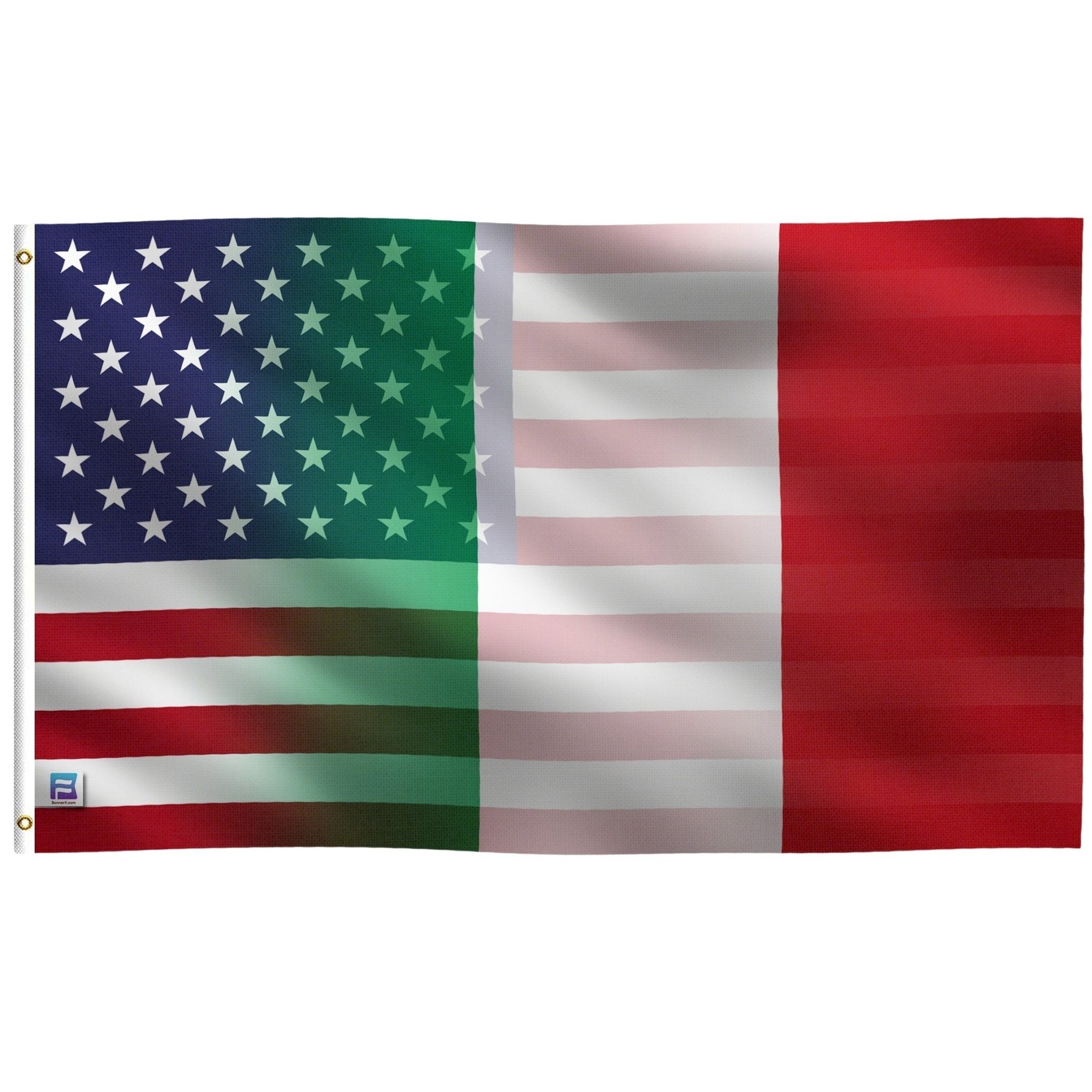 Italian American Hybrid Flag