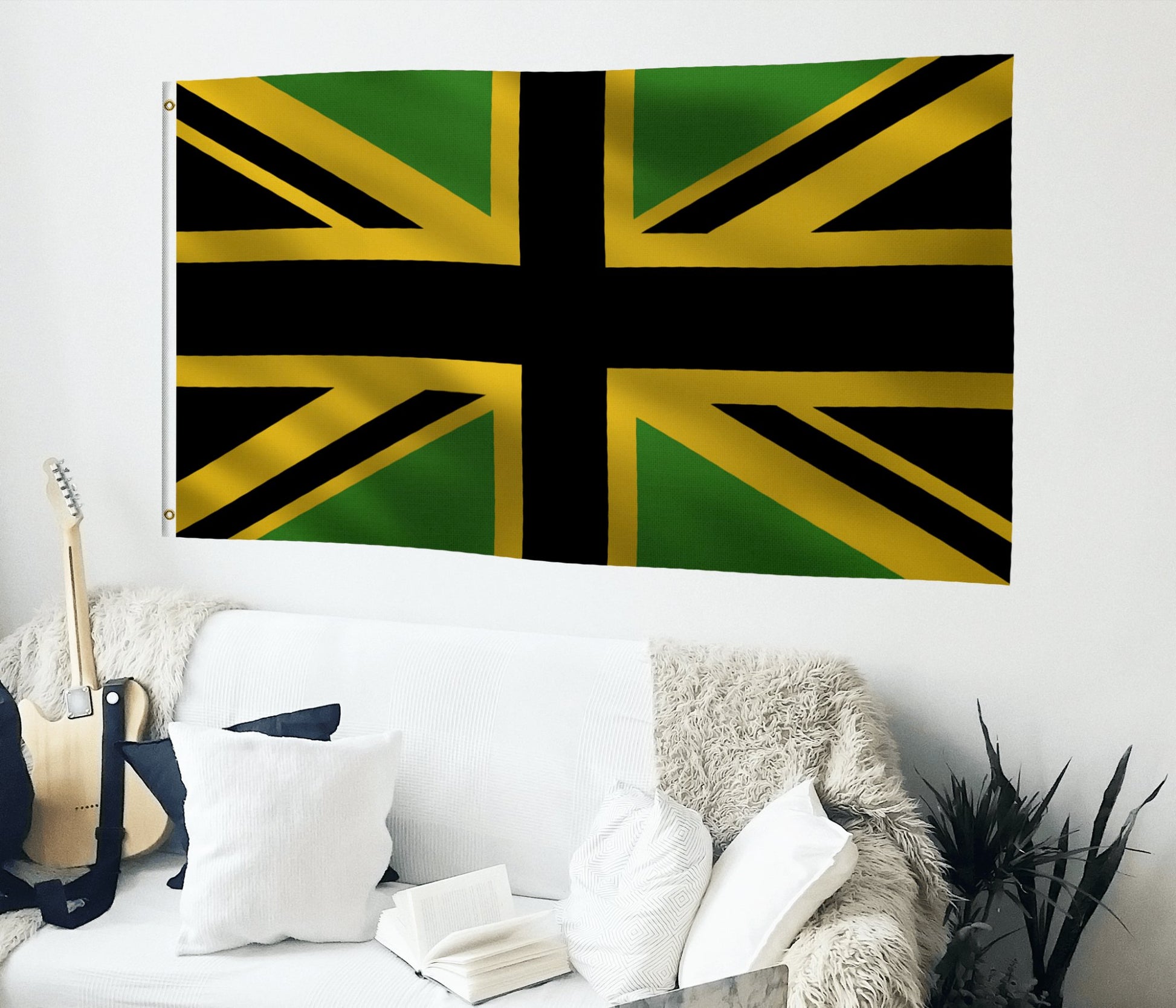 Jamaican Union Jack UK Flag - Bannerfi