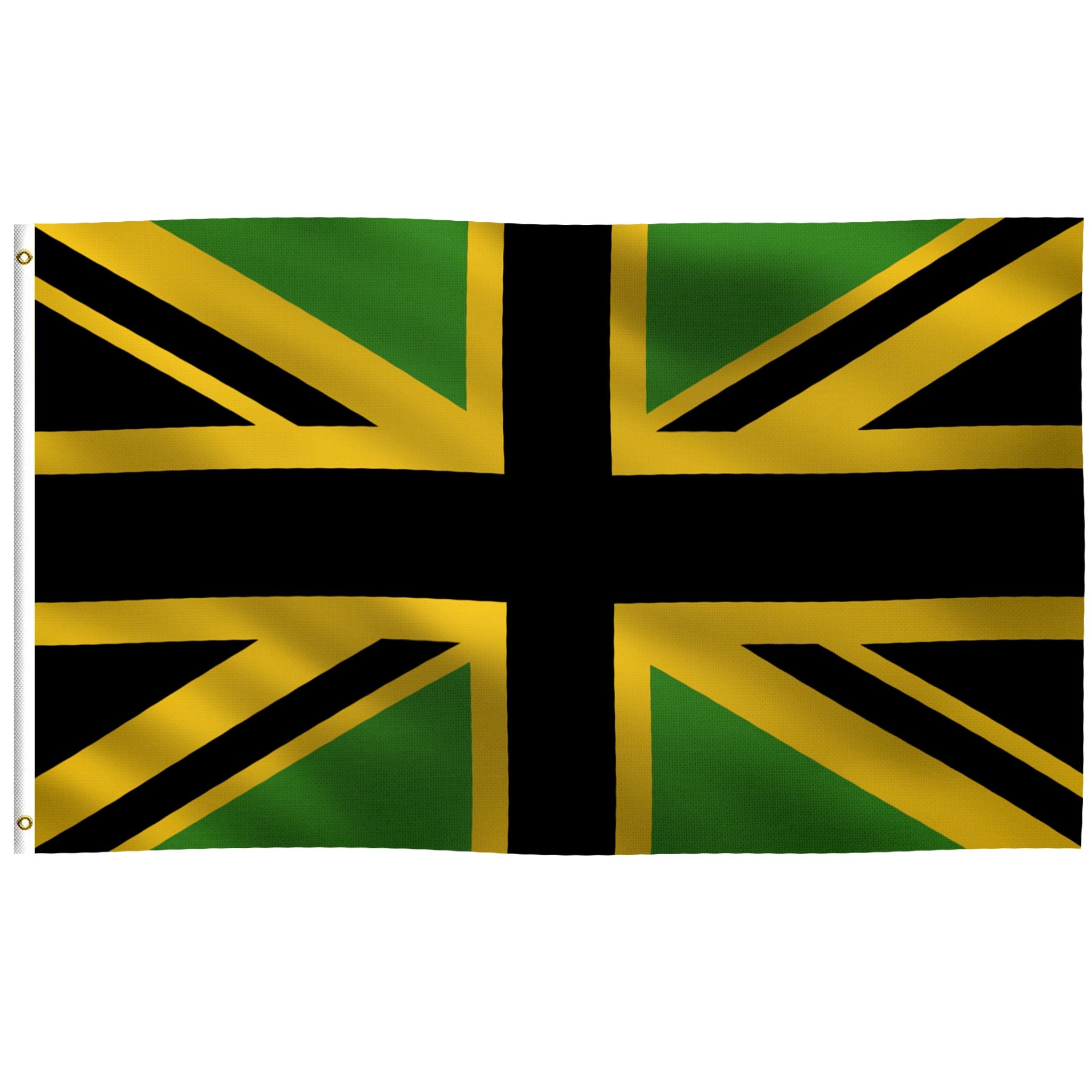 Jamaican Union Jack UK Flag - Bannerfi