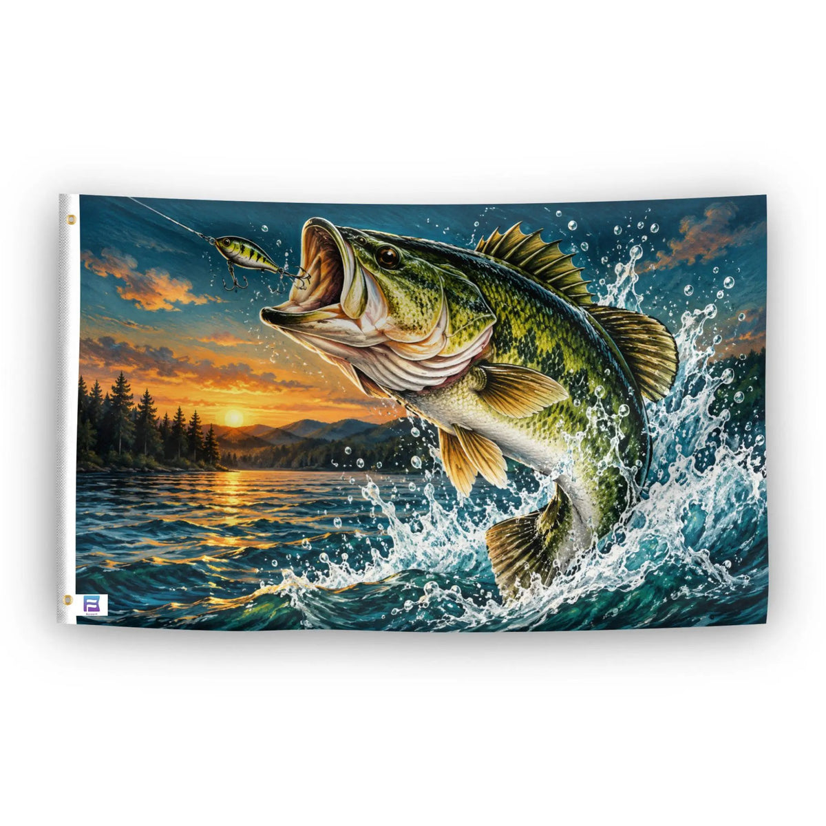 Jumping Bass Flag