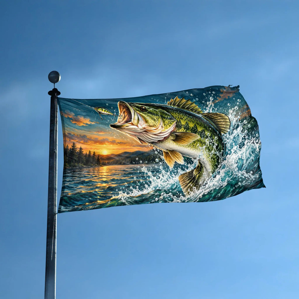 Jumping Bass Flag