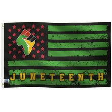 Load image into Gallery viewer, Juneteenth Fist Flag - Bannerfi
