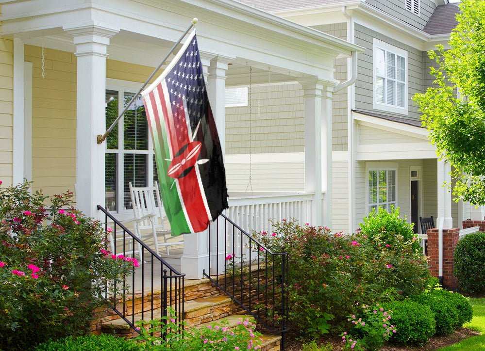 Kenyan American Hybrid Flag