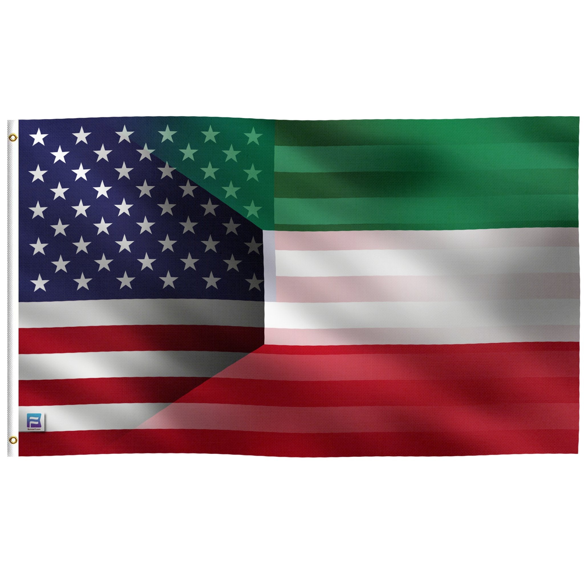 Kuwaiti American Hybrid Flag