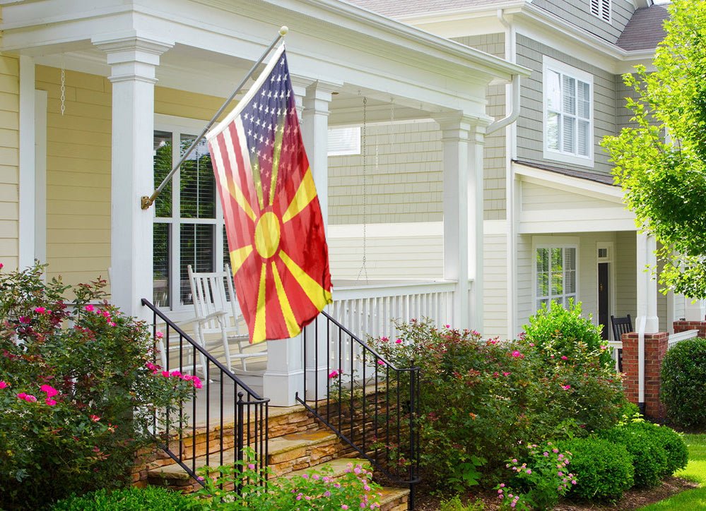 Macedonian American Hybrid Flag