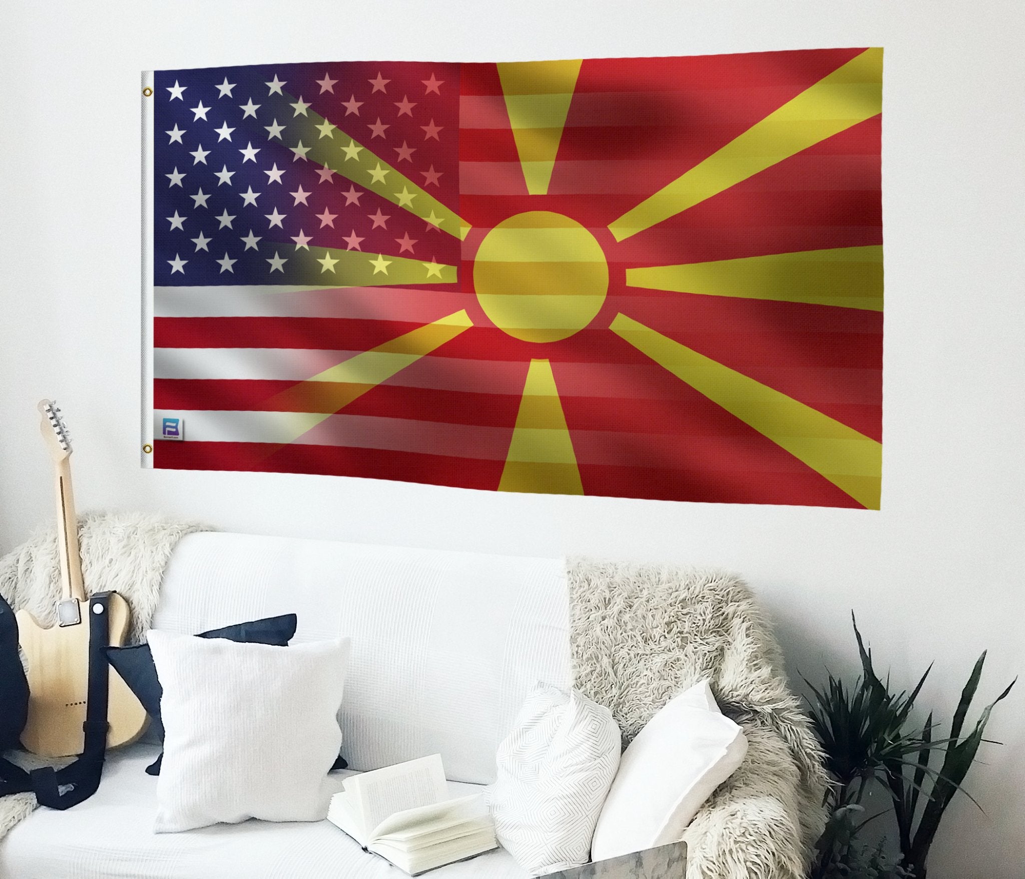 Macedonian American Hybrid Flag