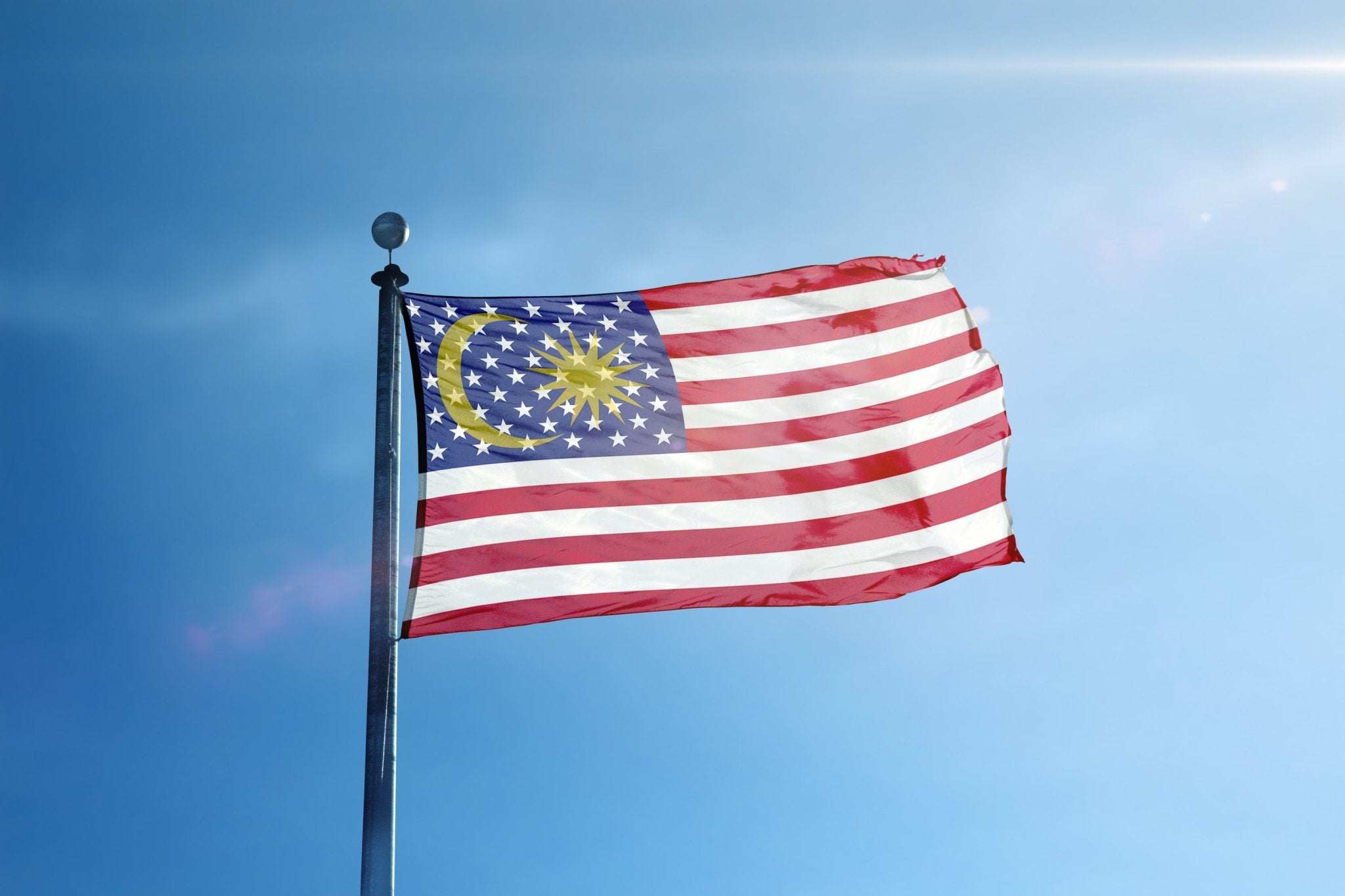 Malaysian American Hybrid Flag