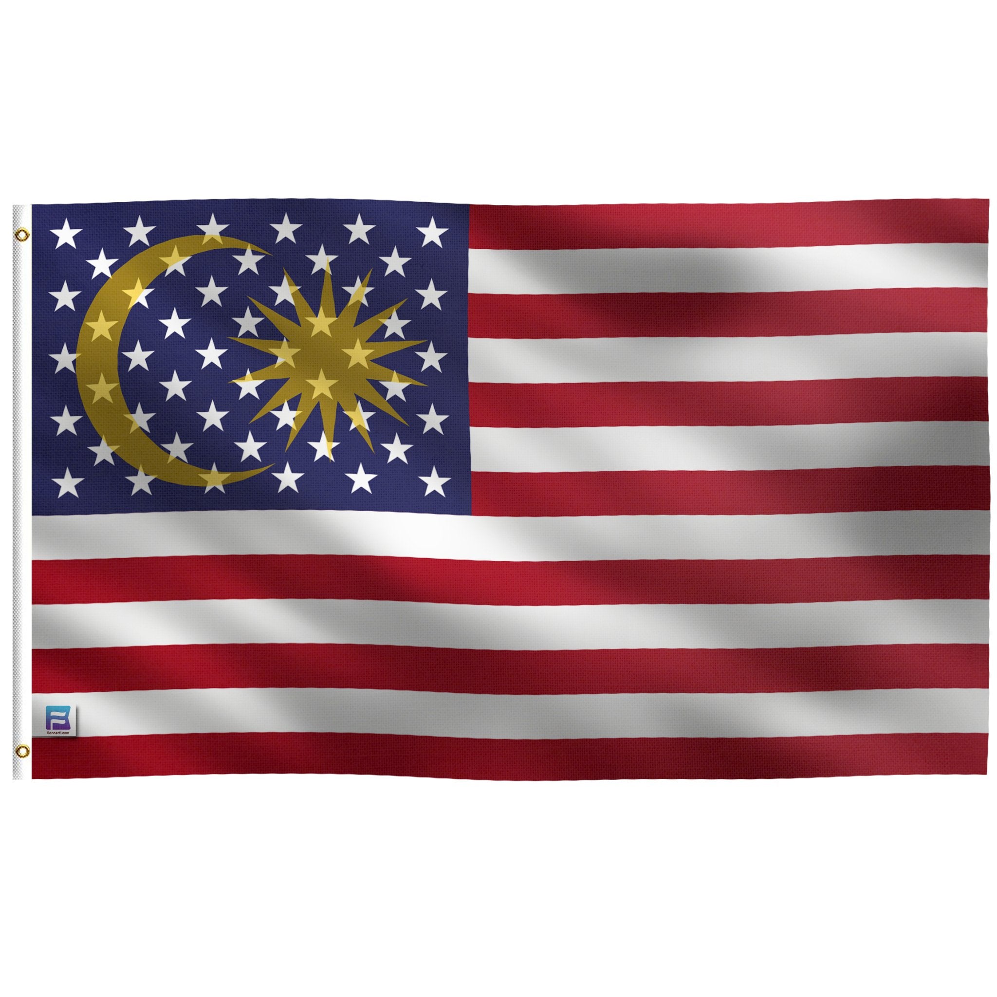 Malaysian American Hybrid Flag