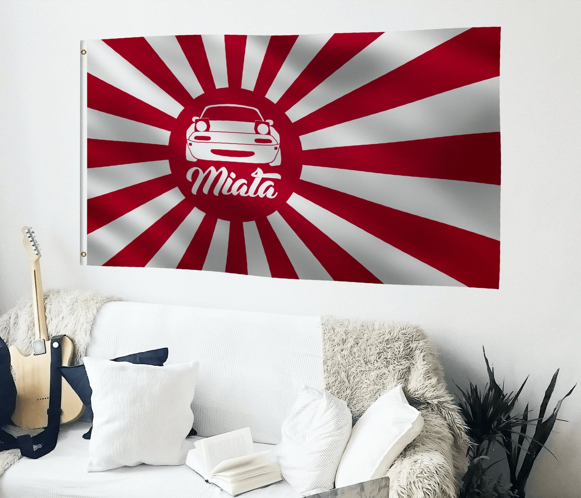 na miata flag living room