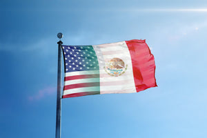 Mexican American Hybrid Flag