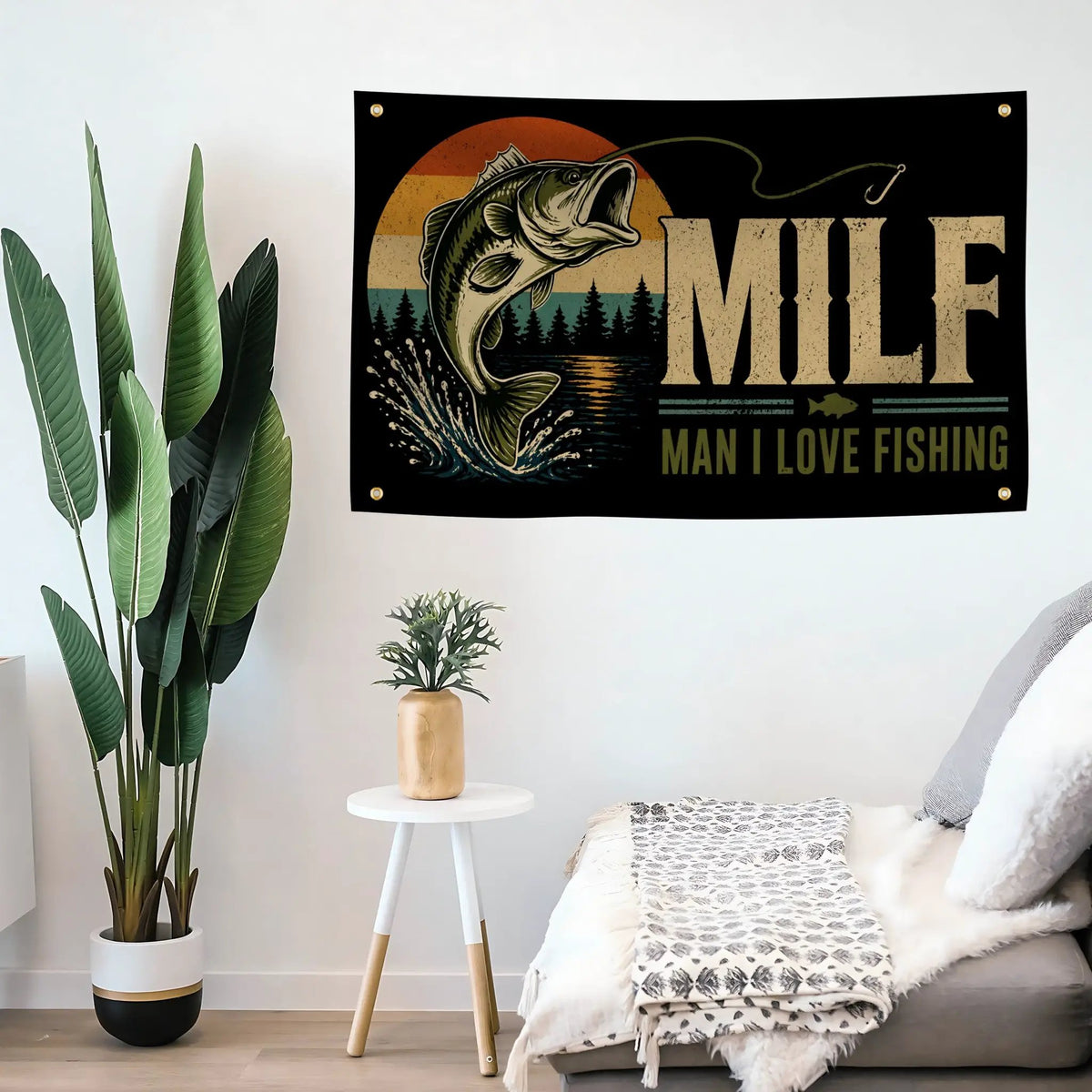 MILF Man I Love Fishing Flag