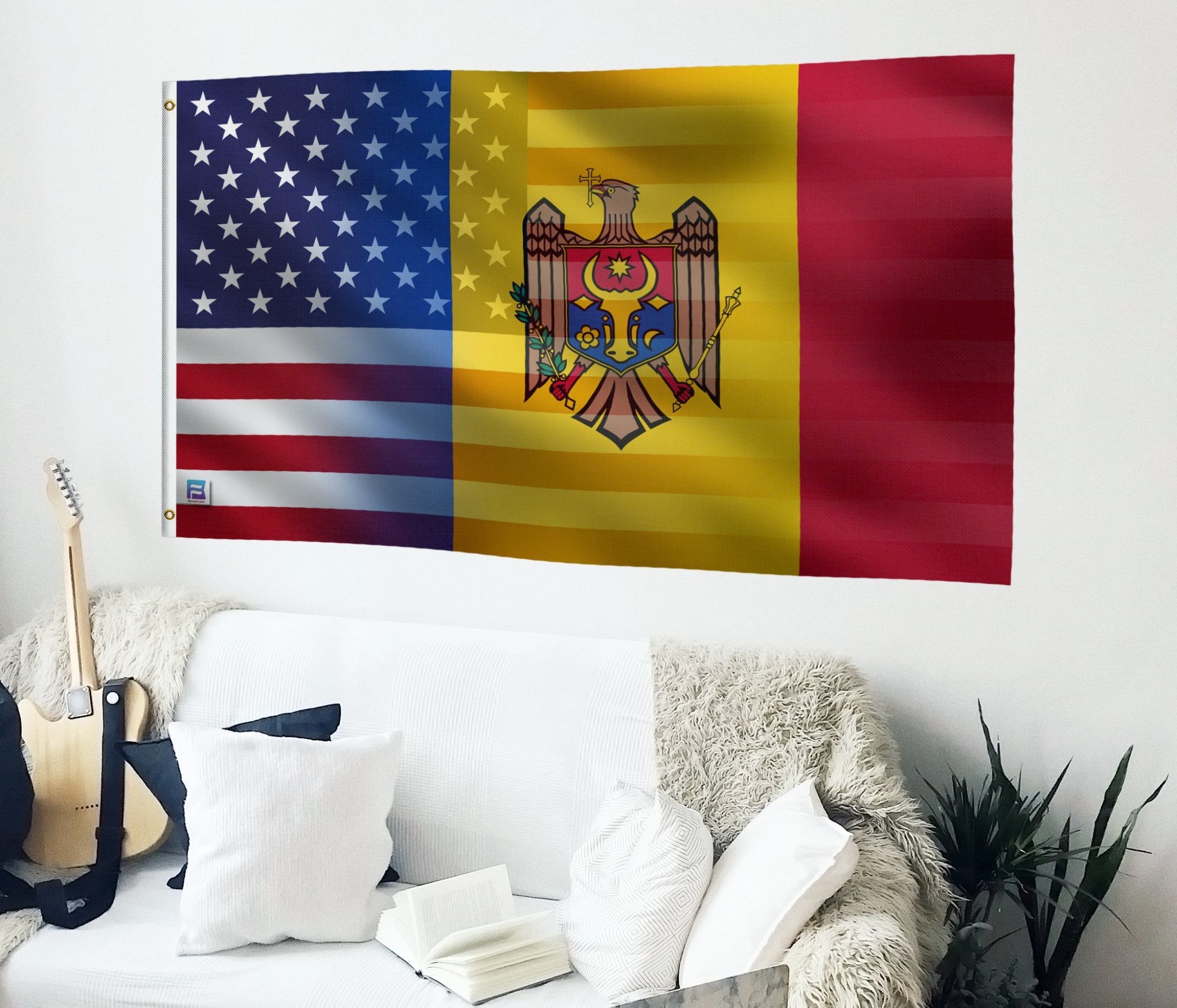 Moldovan American Hybrid Flag