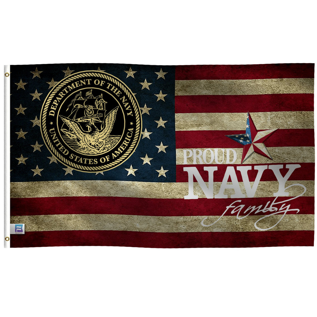 Proud Navy Family Flag - Bannerfi