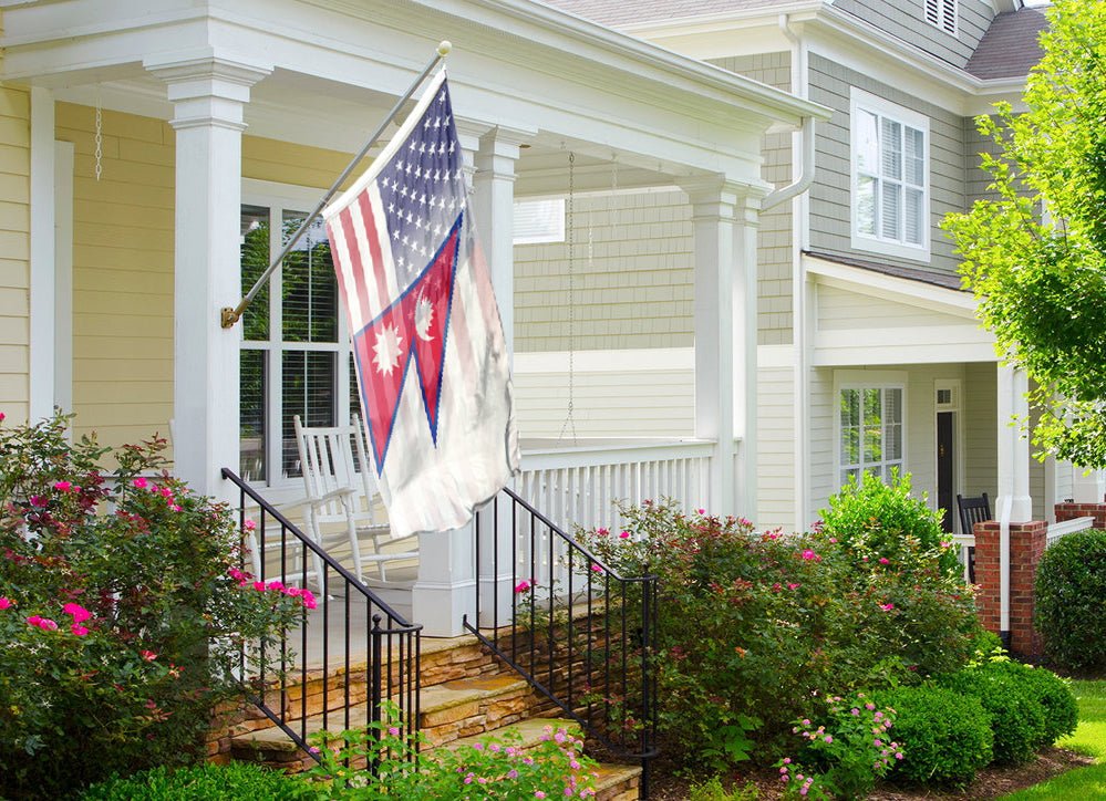 Nepalese American Hybrid Flag