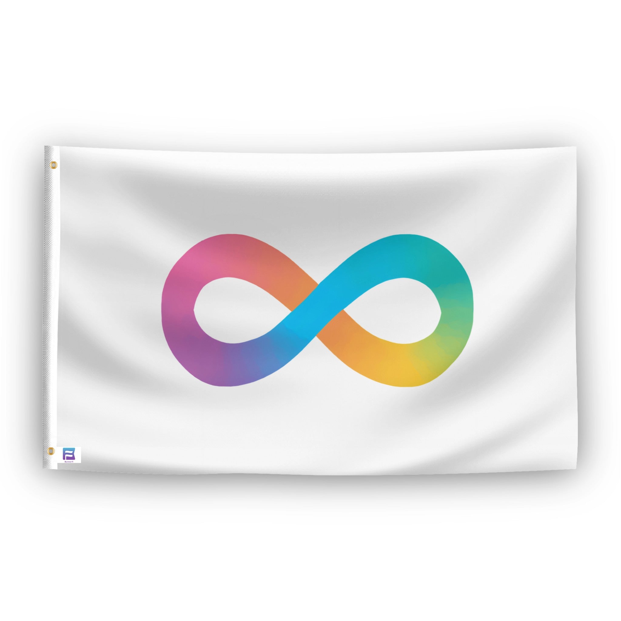 Neurodivergent Pride flag – weatherproof polyester with brass grommets and canvas header | Bannerfi