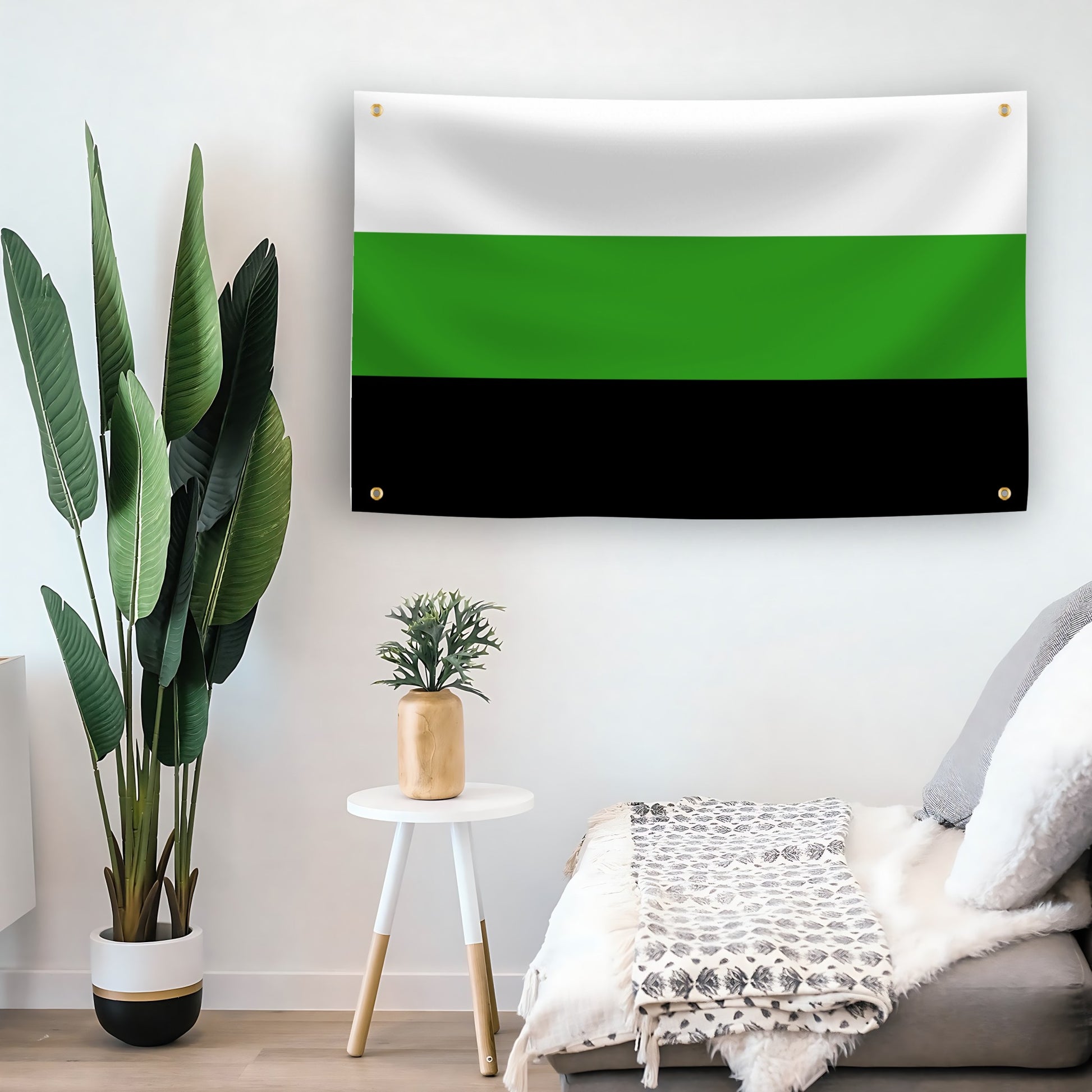 Neutrois Pride flag as indoor wall art – versatile home décor | Bannerfi