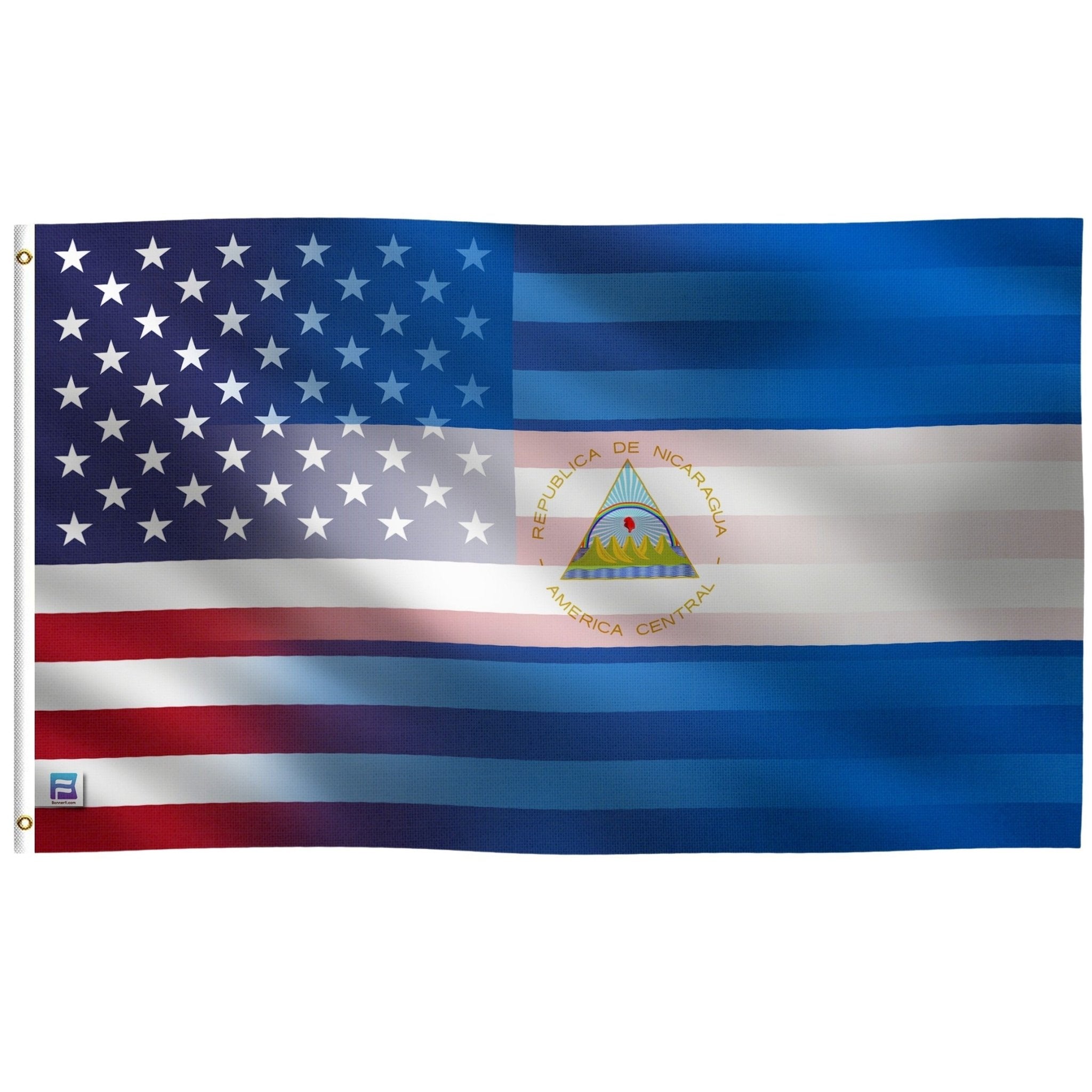 Nicaraguan American Hybrid Flag