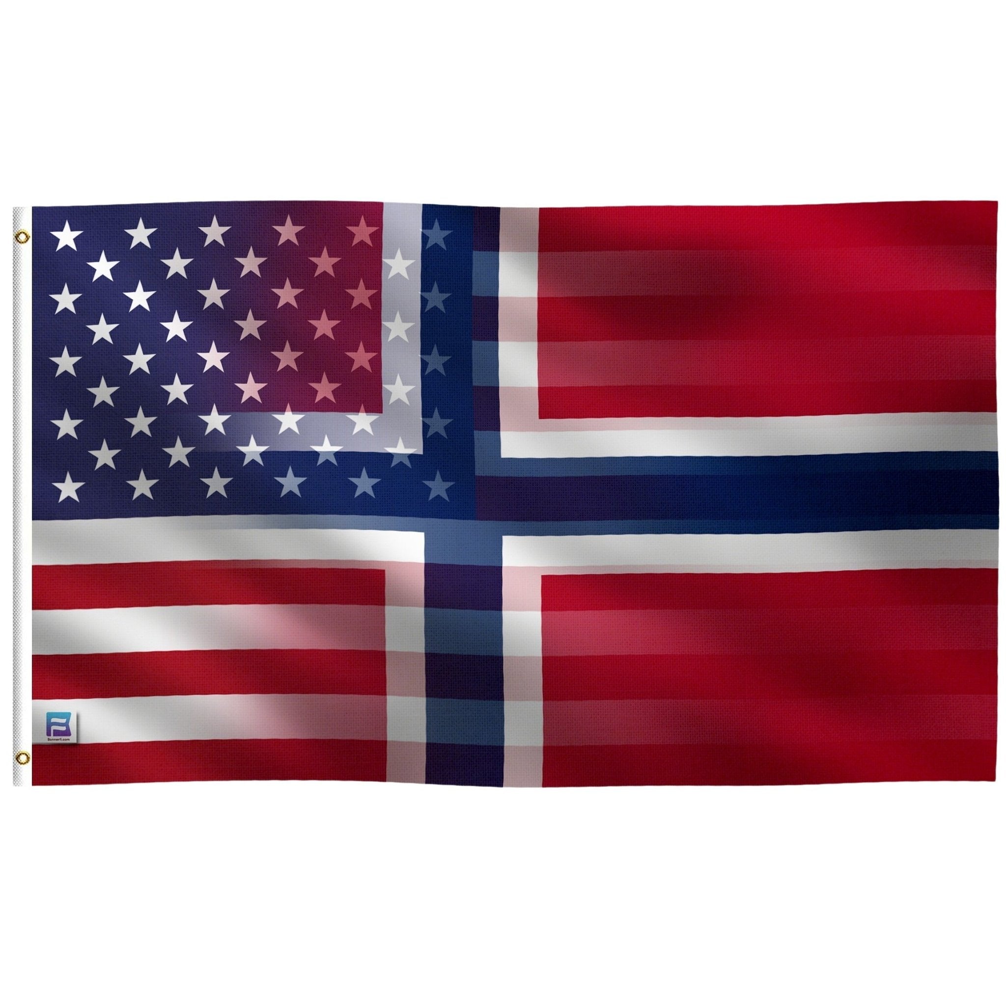 Norwegian American Hybrid Flag