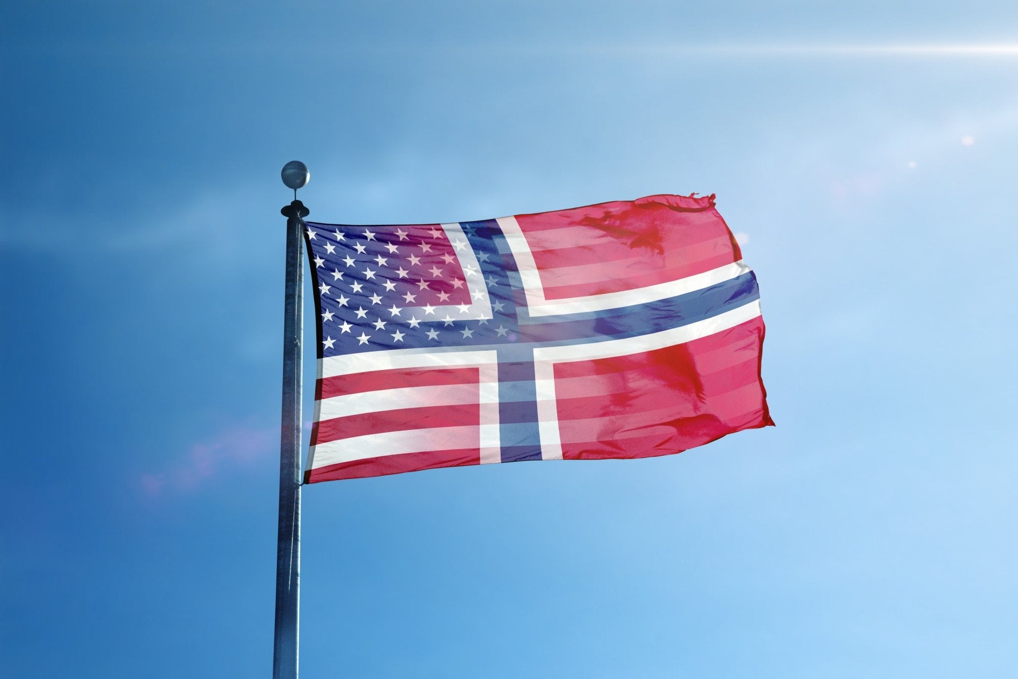 Norwegian American Hybrid Flag