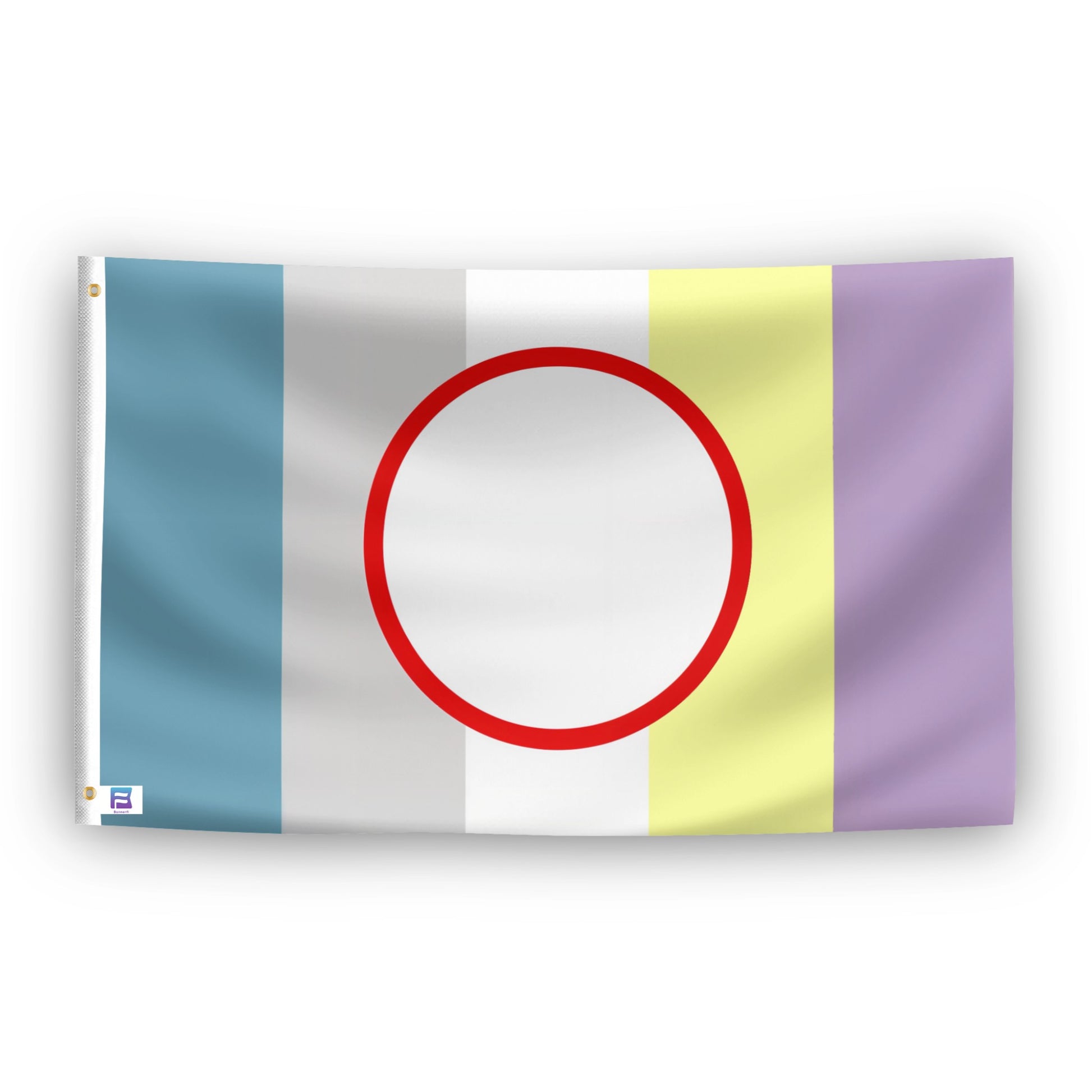 Objectum Pride flag – weatherproof polyester with brass grommets and canvas header | Bannerfi