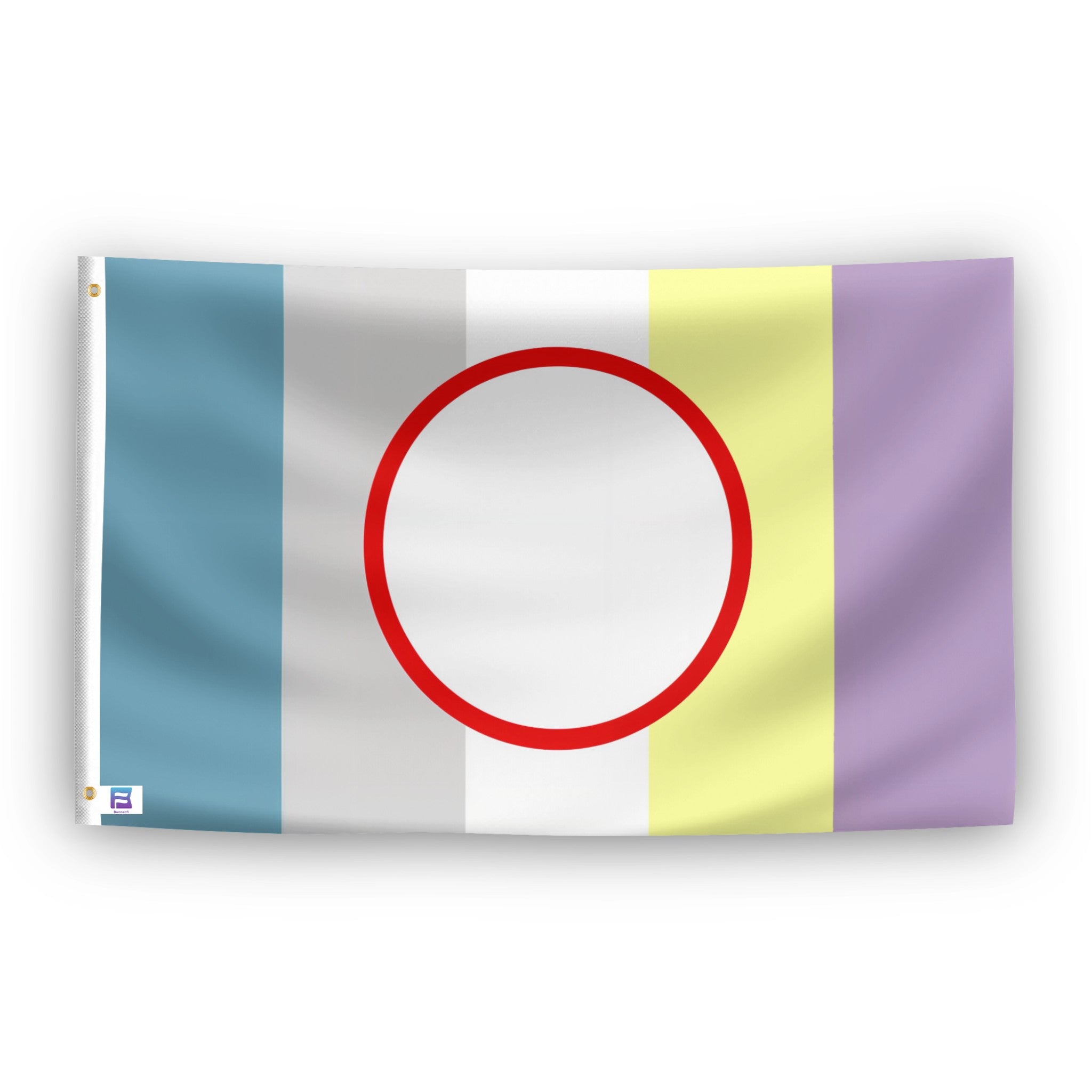 Objectum Pride flag – weatherproof polyester with brass grommets and canvas header | Bannerfi