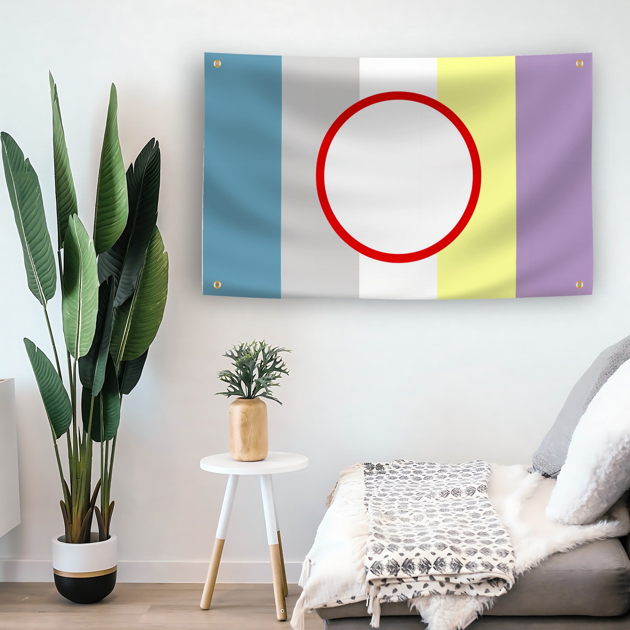 Objectum Pride flag as indoor wall art – versatile home décor | Bannerfi