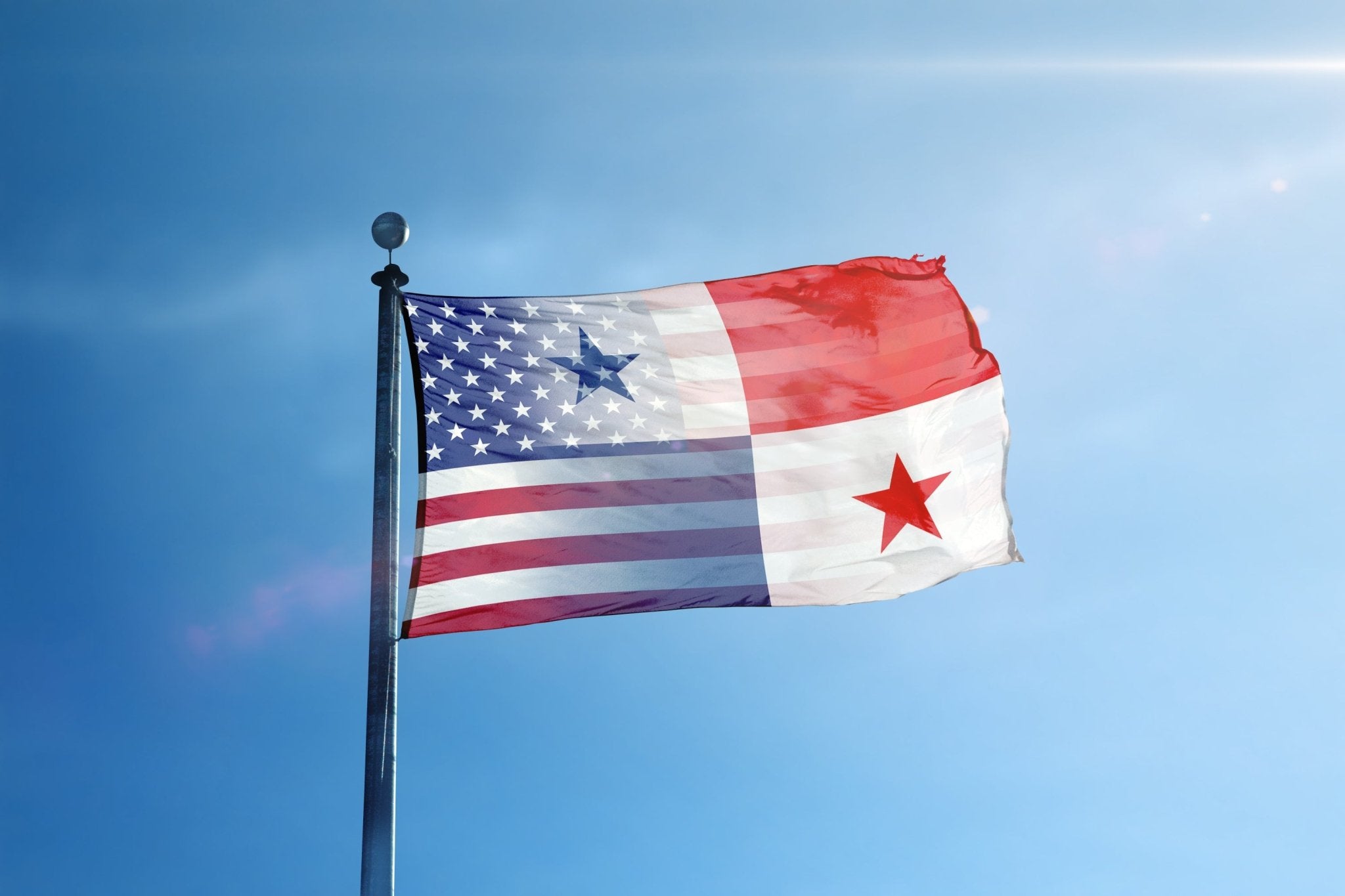 Panamanian American Hybrid Flag