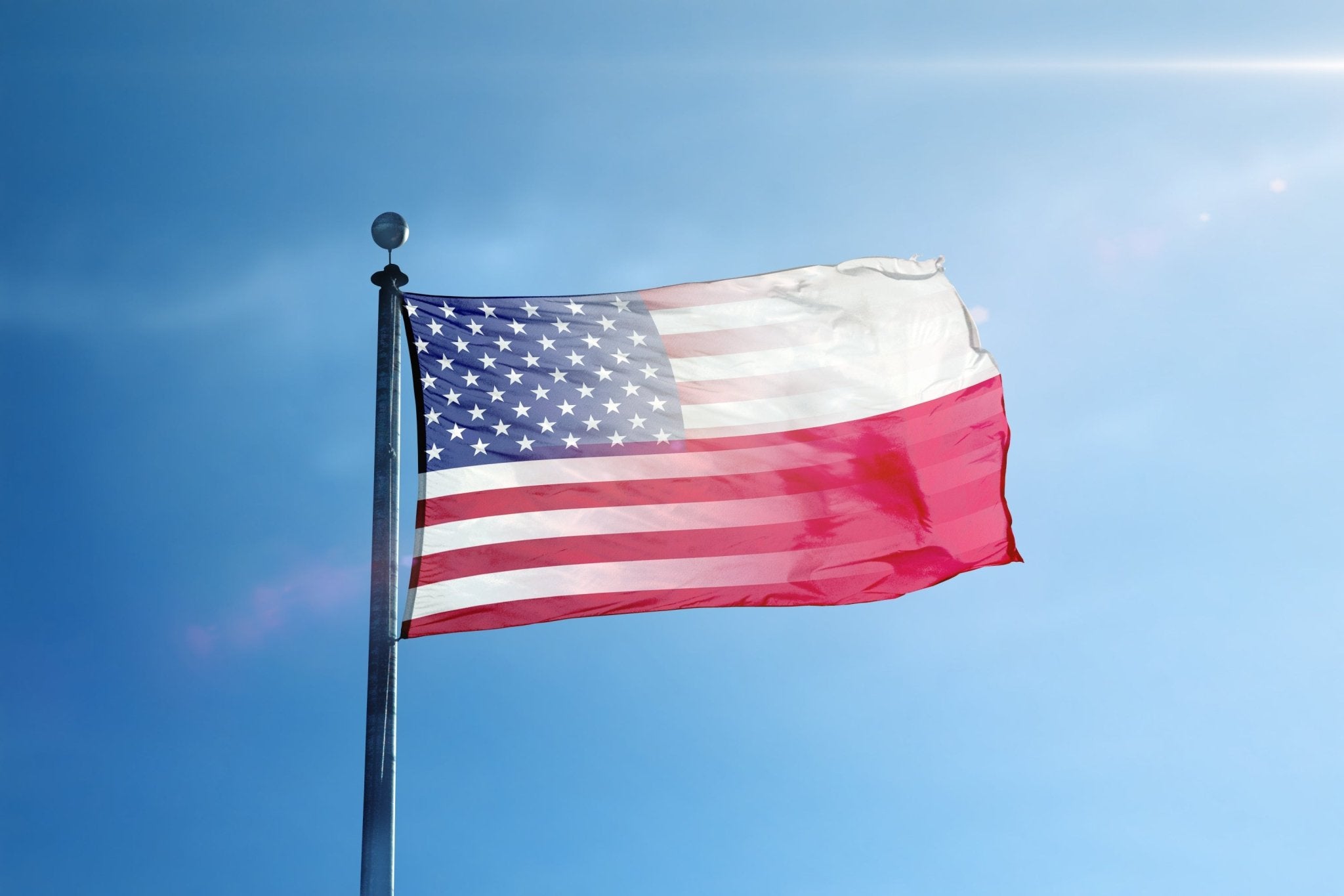 Polish American Hybrid Flag