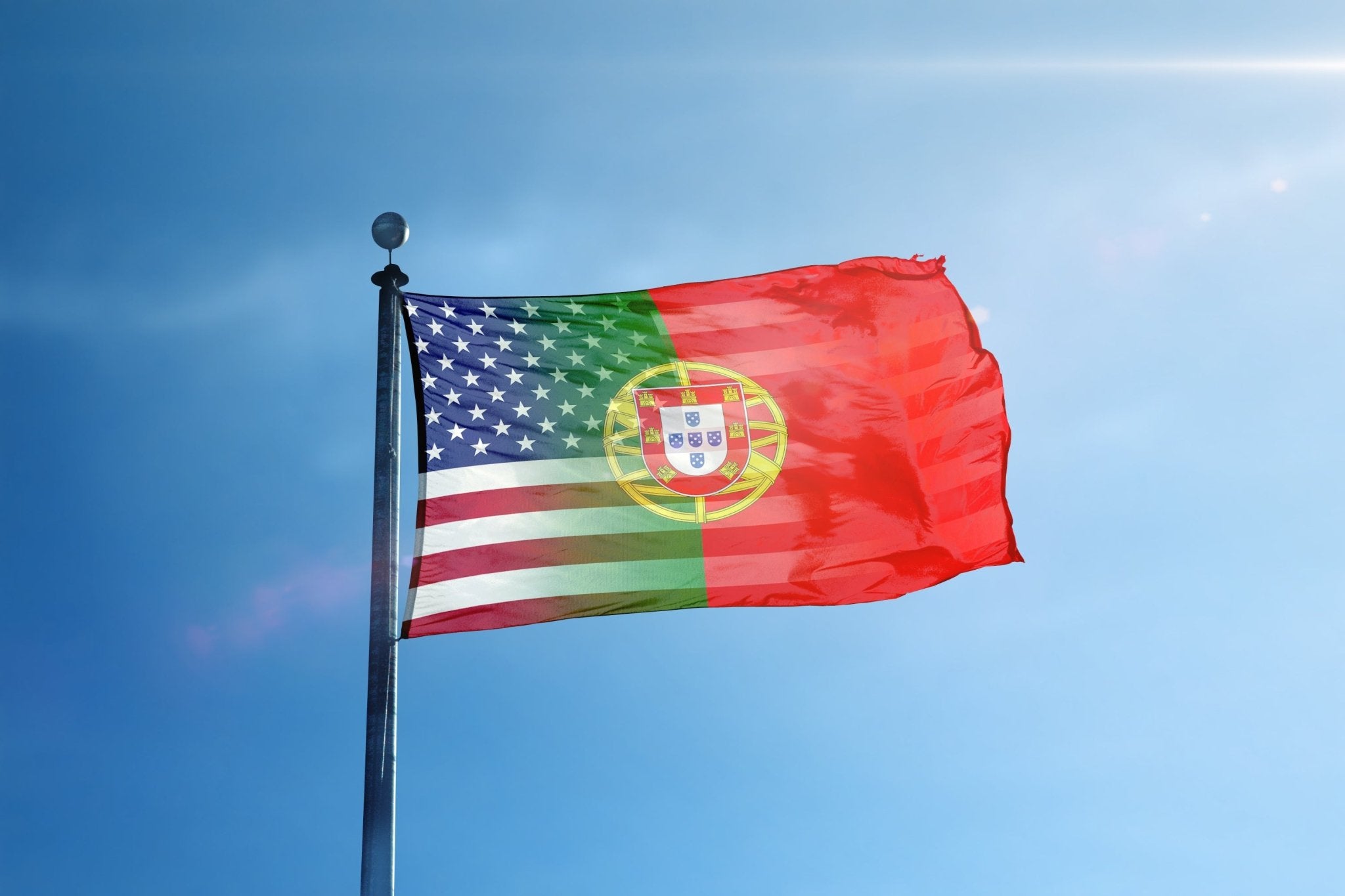 Portuguese American Hybrid Flag