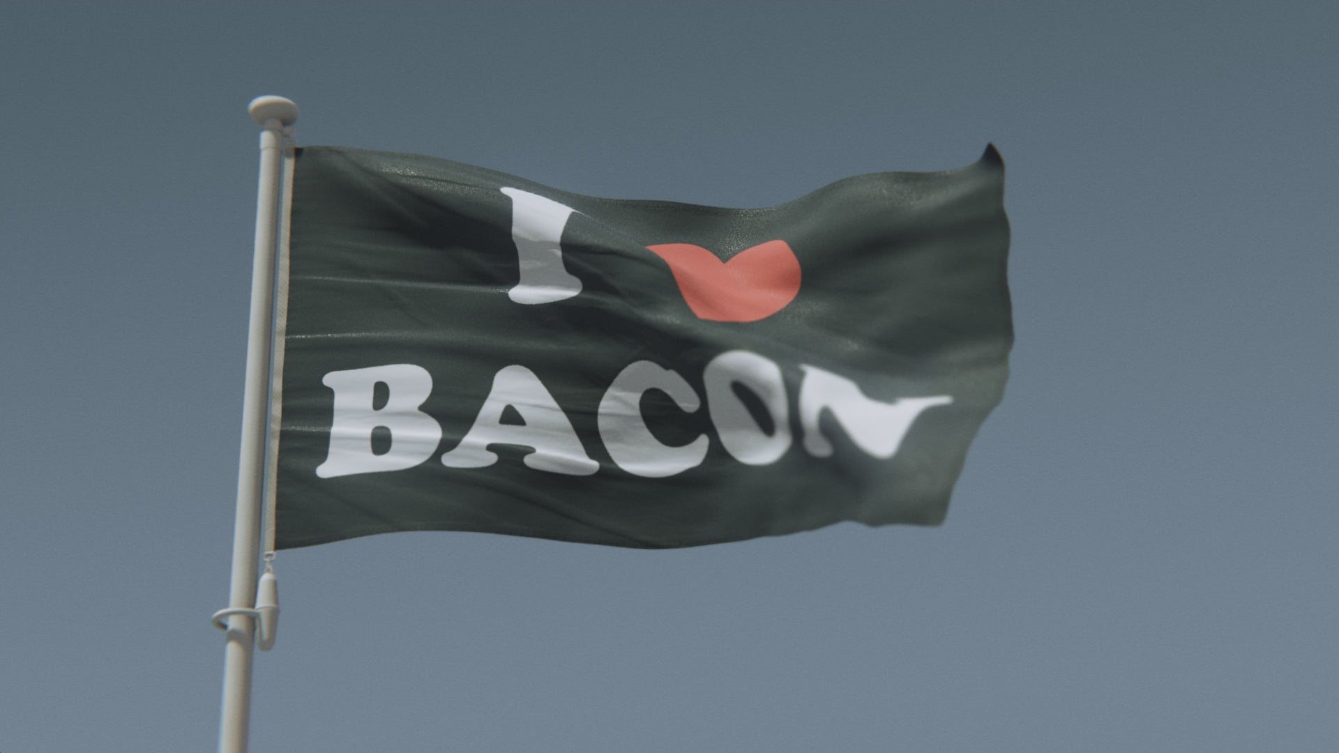 Load video: I Love Bacon Flag