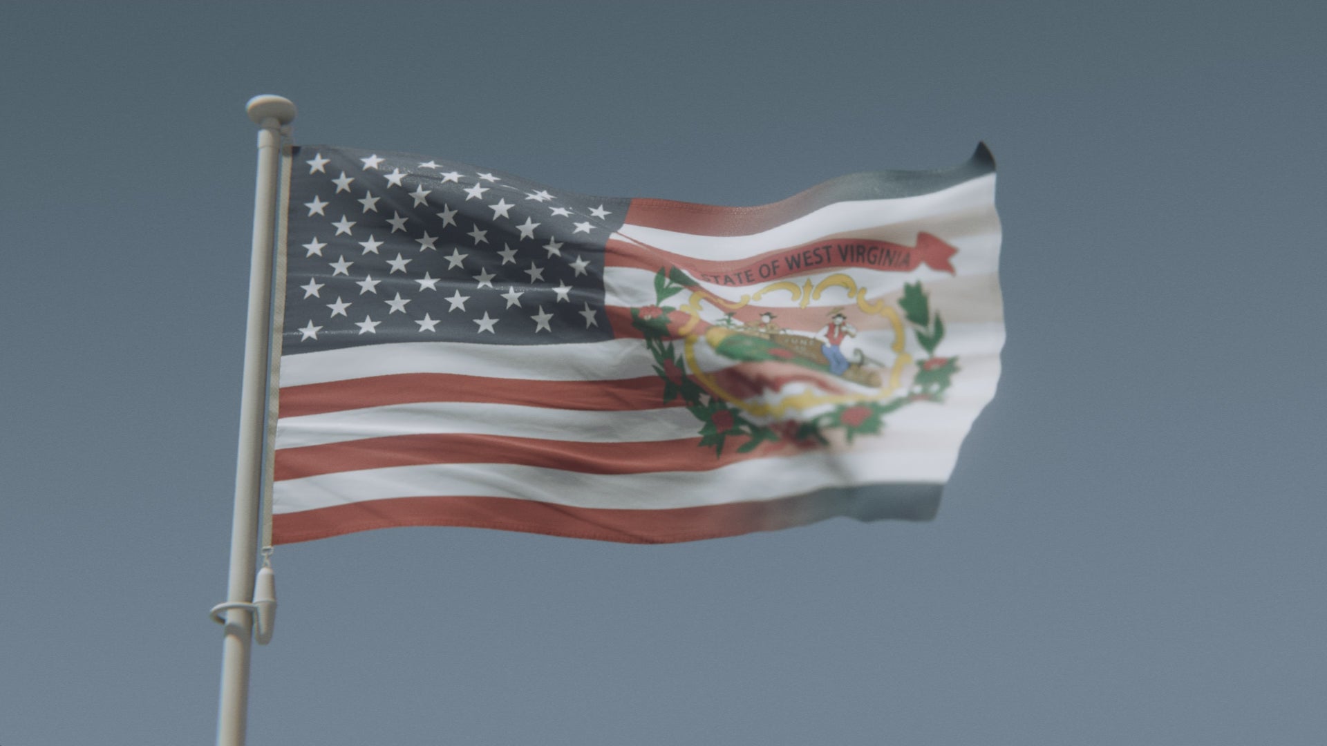 Charger la vidéo : Mélange de Virginie-Occidentale et de drapeau américain