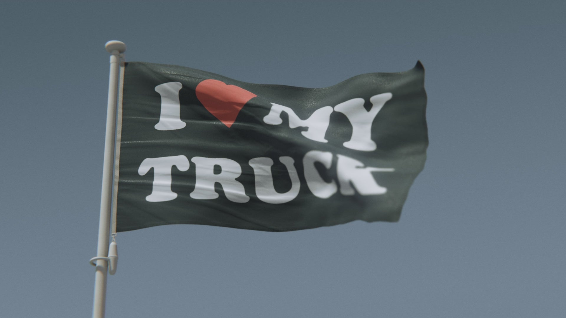 Load video: I Love My Truck Flag