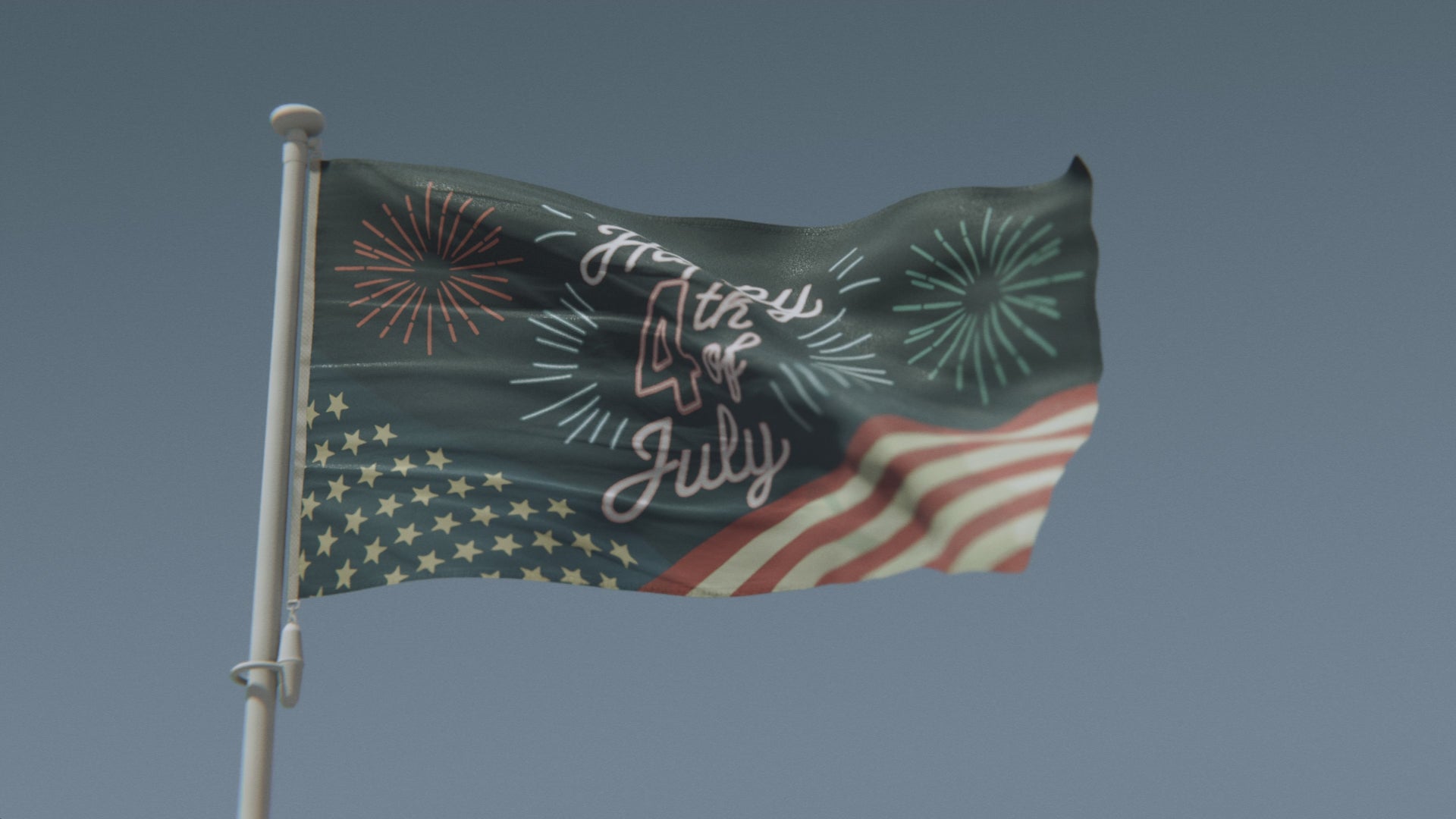 Load video: Happy 4th Of July Flag