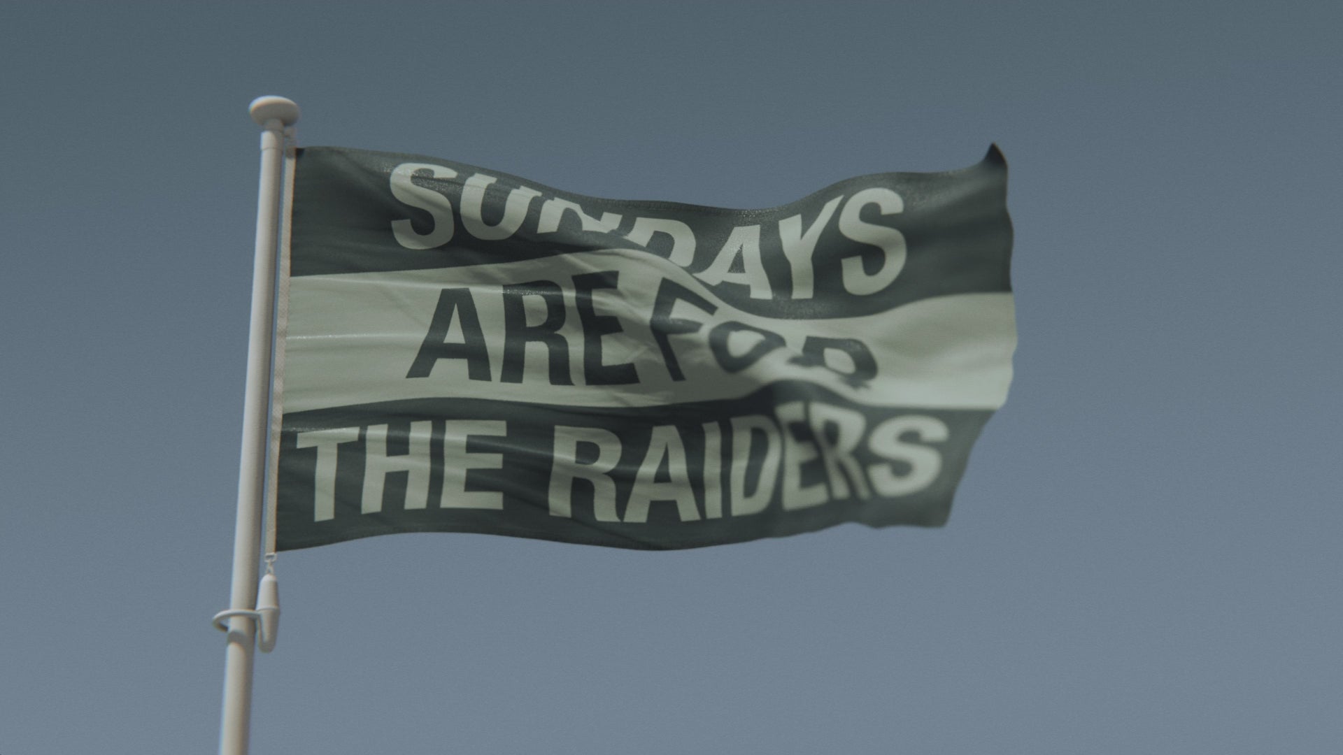 Load video: Sundays Are for the Raiders Flag