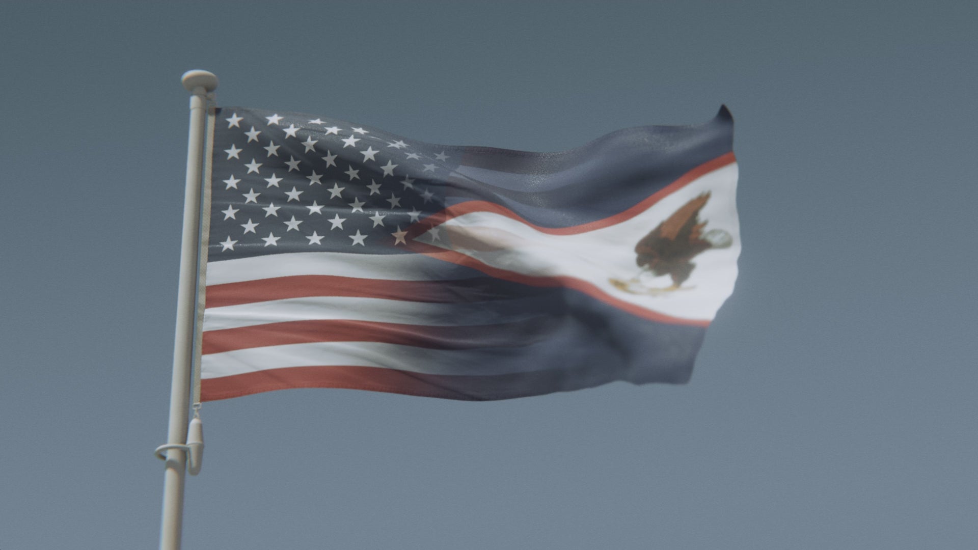 Charger la vidéo : Mélange Samoa américaines et drapeau américain