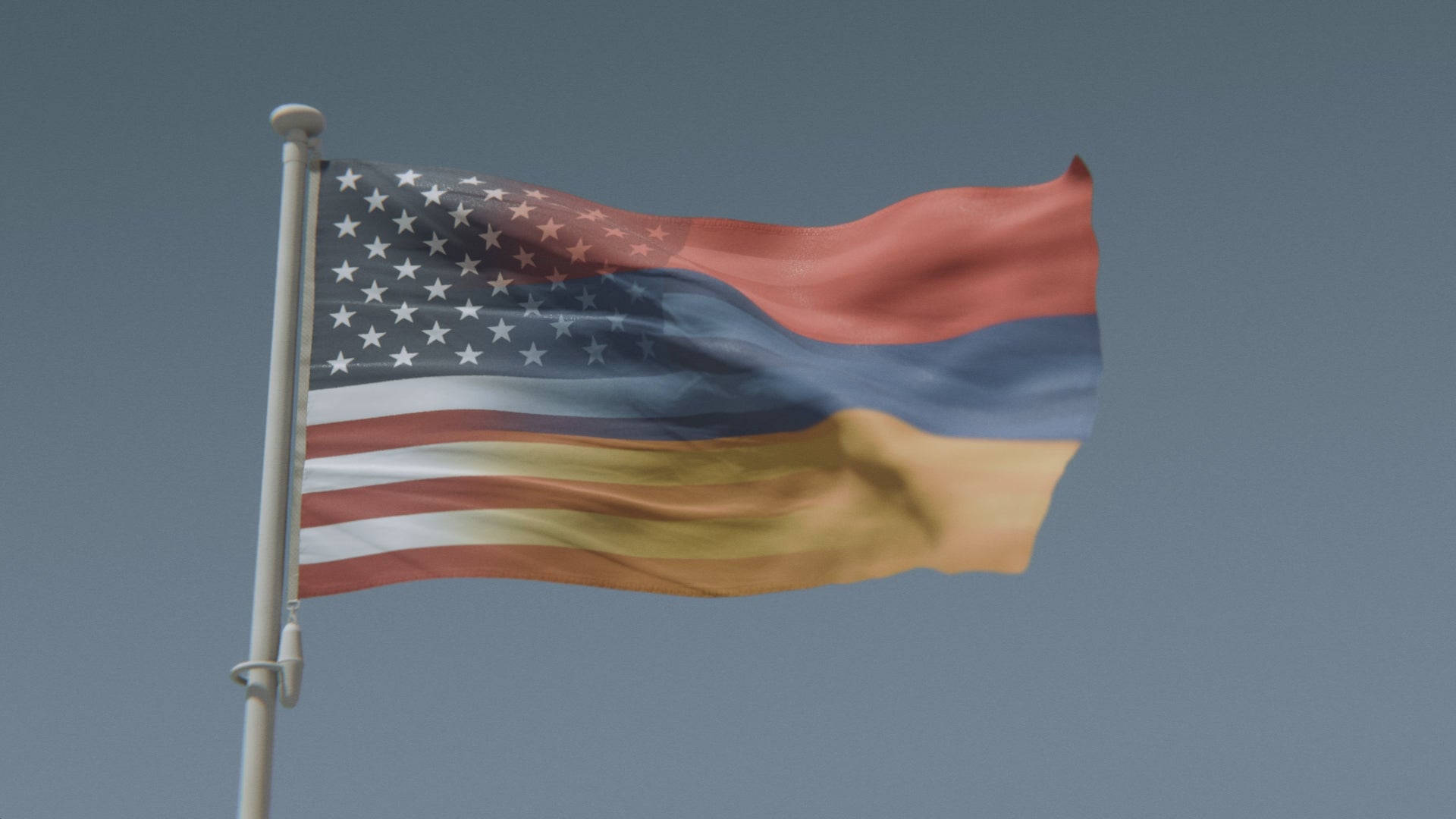 Load video: Armenian American Hybrid Flag