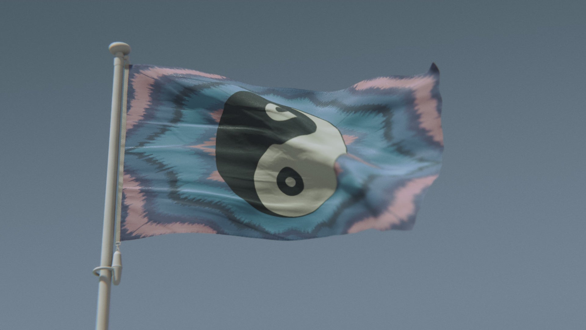 Load video: Yin and Yang Symbol Flag