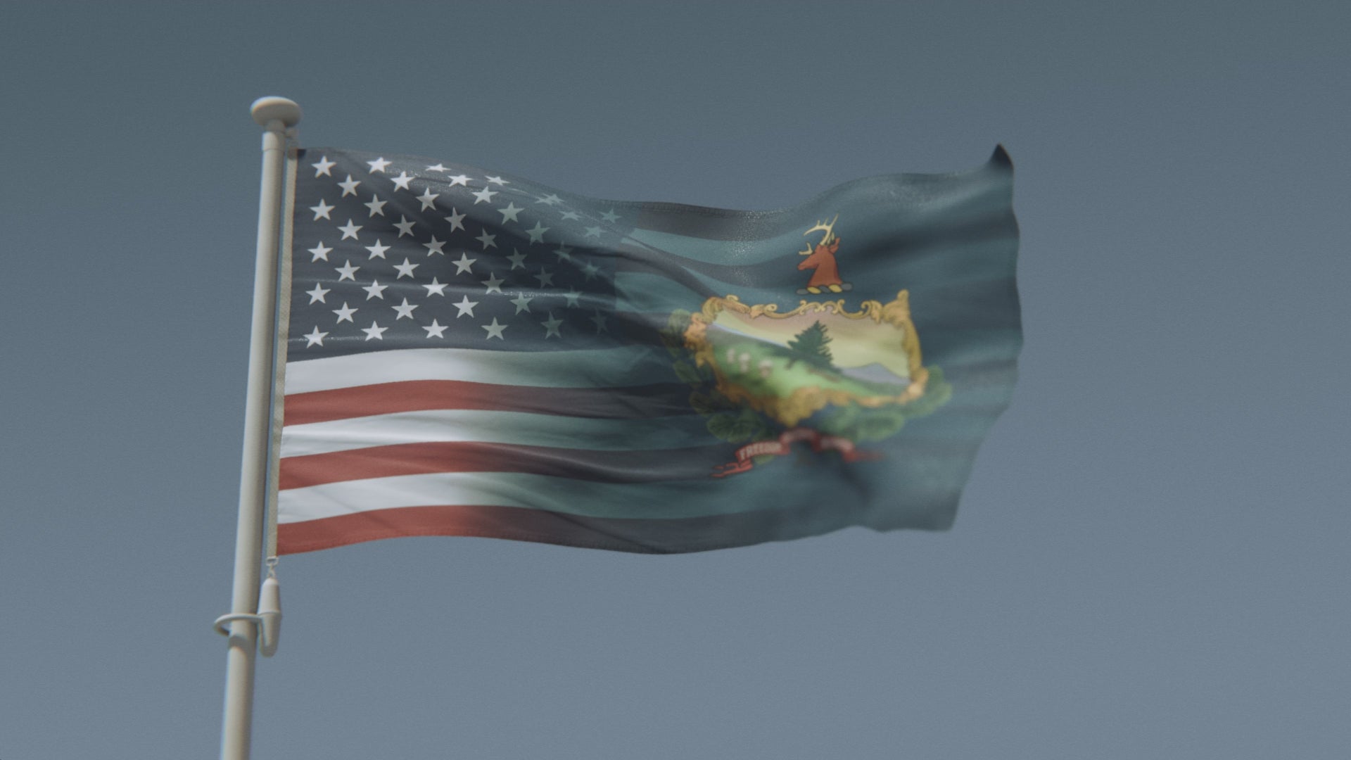 Charger la vidéo : Mélange Vermont et drapeau américain