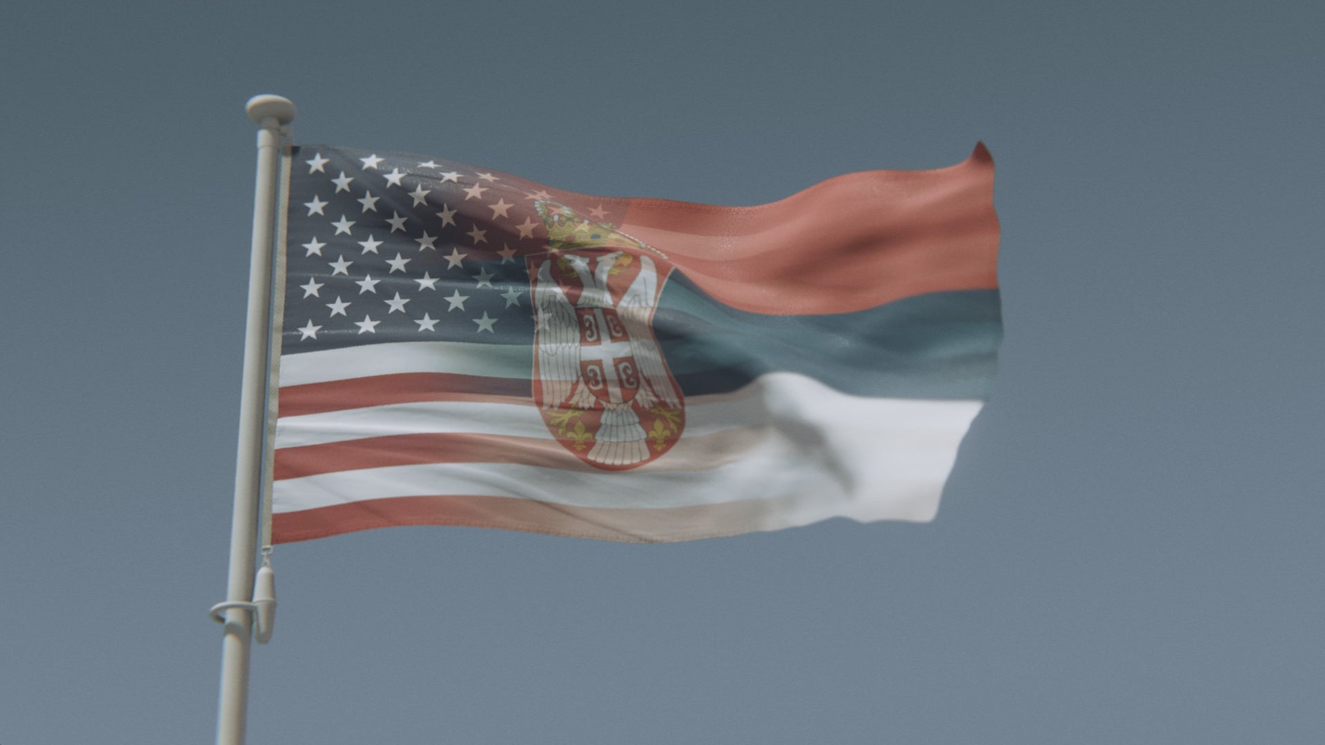 Load video: Serbian American Hybrid Flag