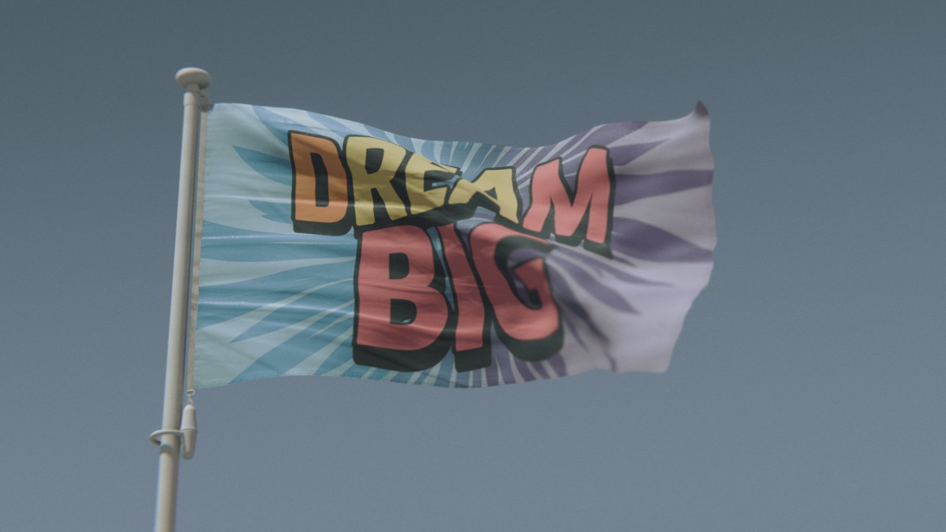 Cargar vídeo: Bandera motivacional Dream Big