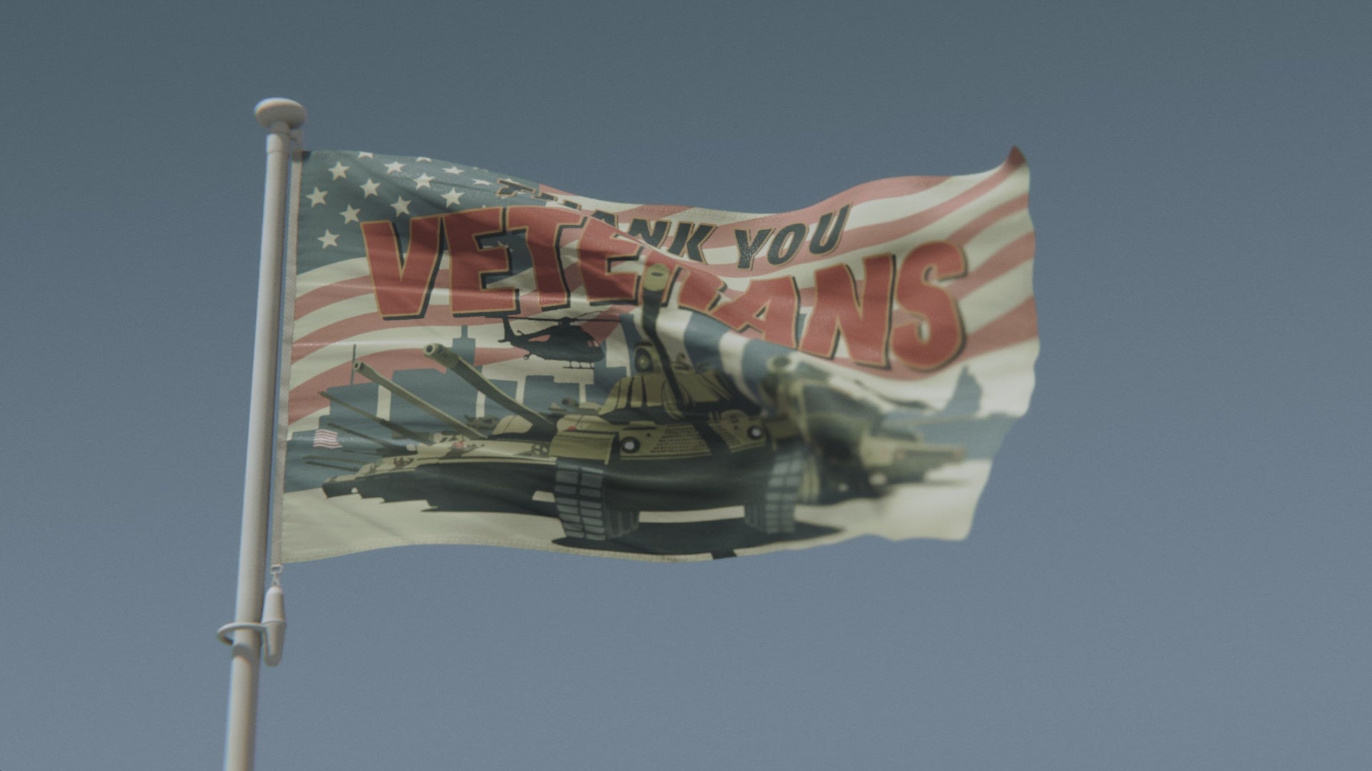 Load video: Thank You Veterans Flag