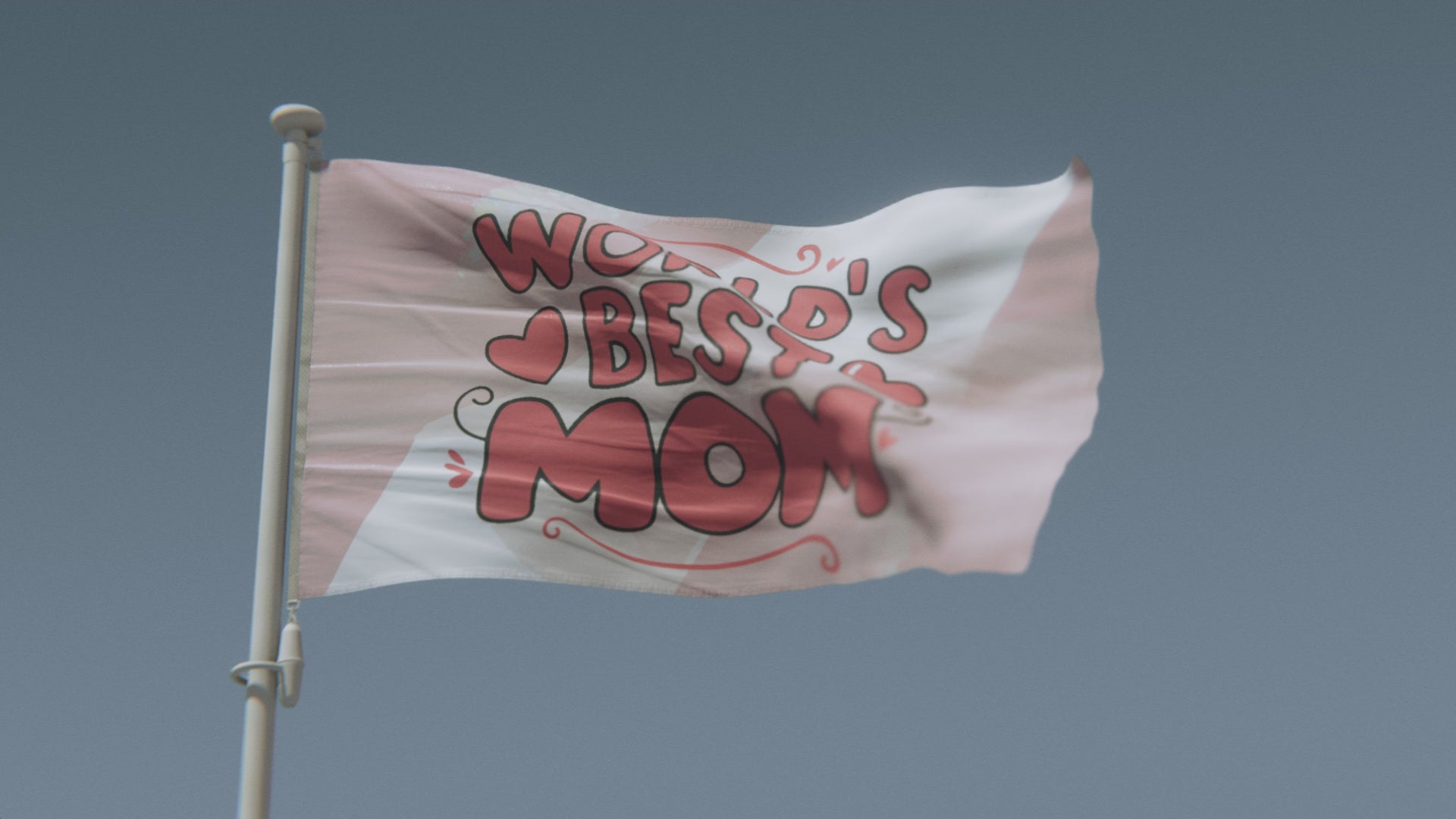 Load video: World&#39;s Best Mom Gift Flag