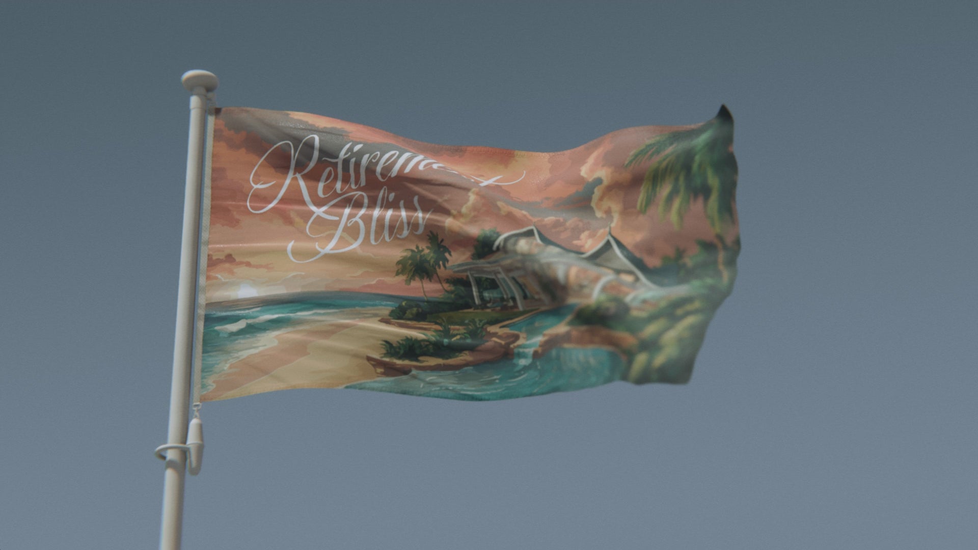 Cargar vídeo: Bandera de playa de Retirement Bliss