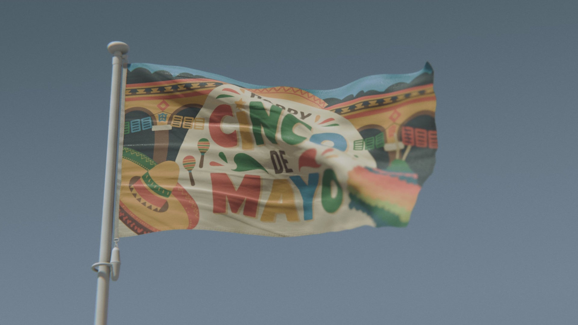 Load video: Cinco De Mayo Flag