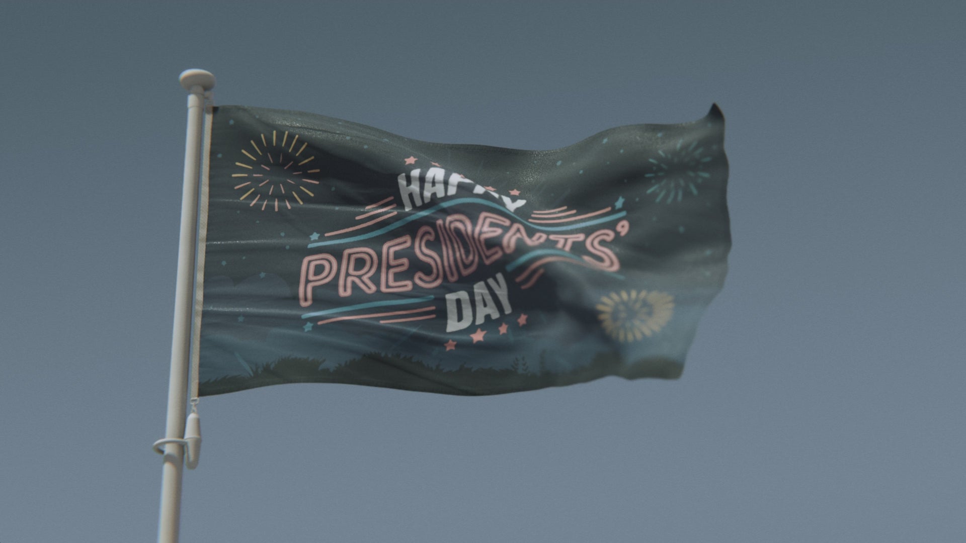 Charger la vidéo : Drapeau du Jour des Présidents