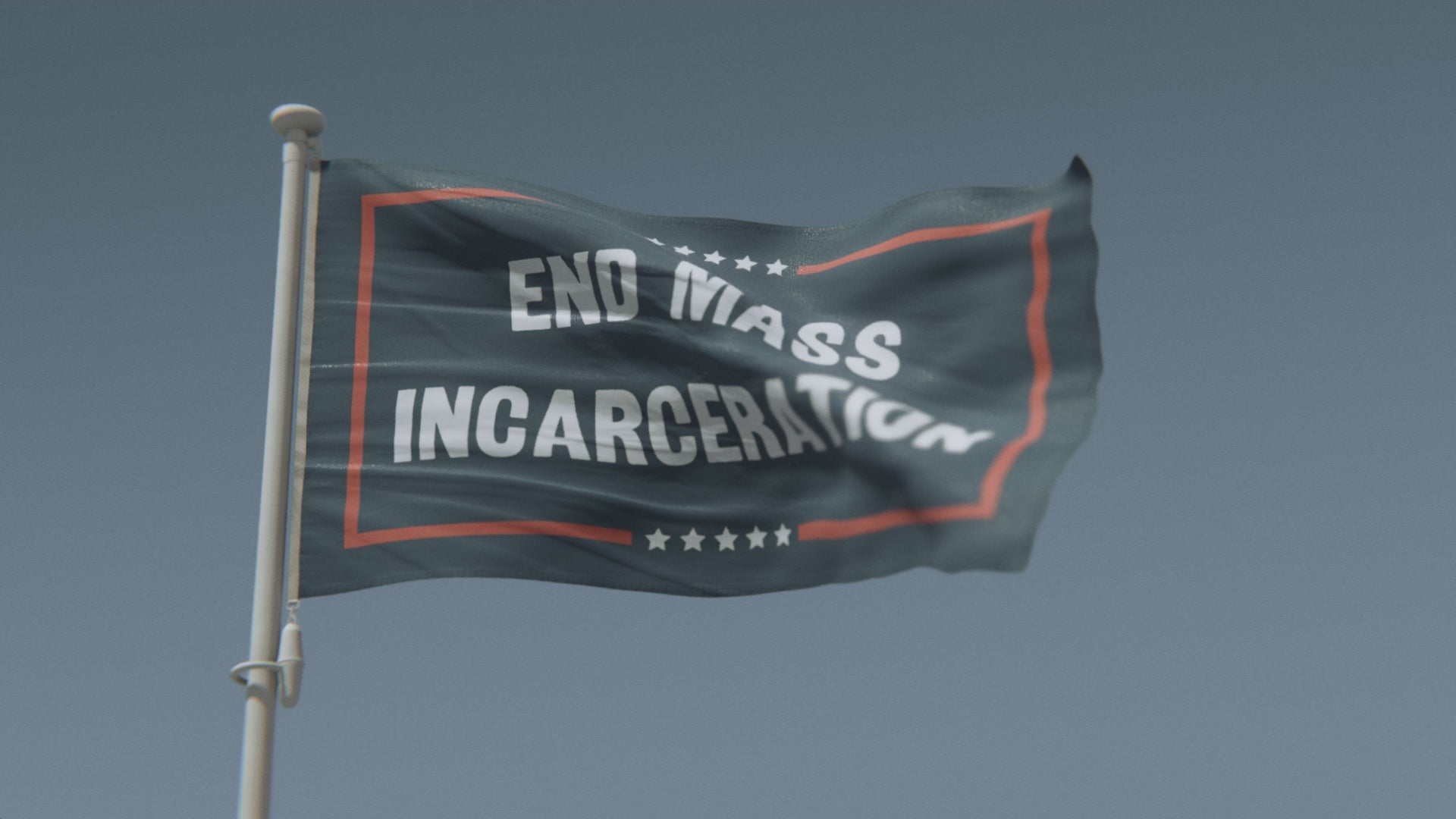 Load video: End Mass Incarceration Political Flag