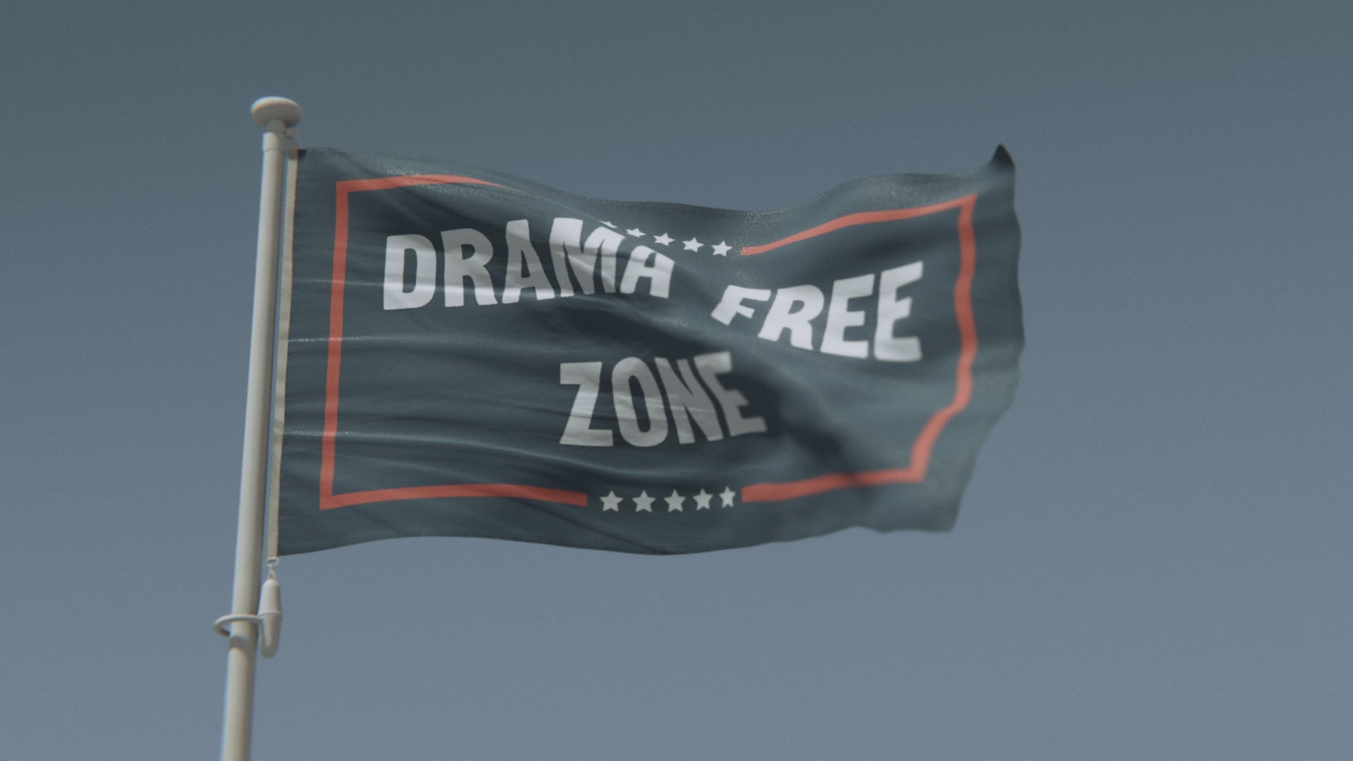 Load video: Drama Free Zone Political Flag