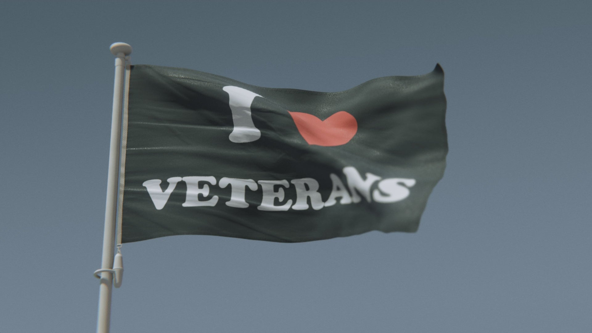 Load video: I Love Veterans Flag